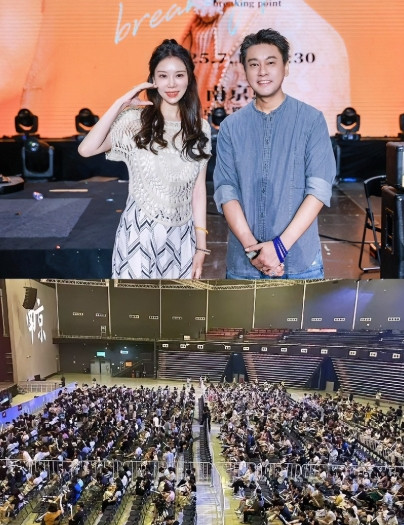 朱孝天演唱会，880的票卖到99还没人来，最后还是得感谢汪小菲。这波兄弟情，