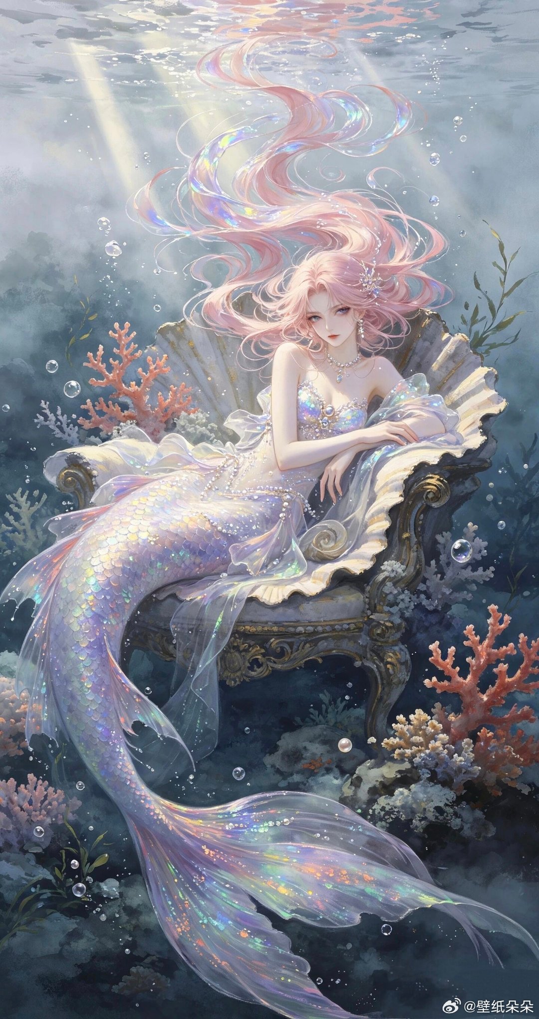 梦幻深海美人鱼唯美壁纸