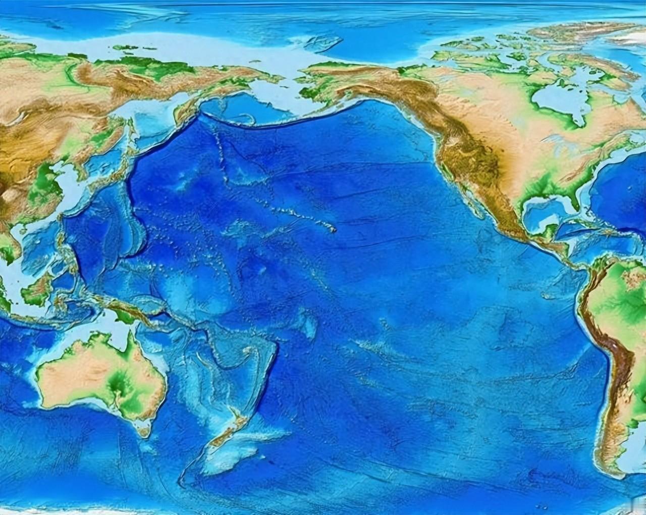 为啥日韩越菲等国都要抢中国岛礁？原来太平洋留给华夏最好位置太平洋占了地球表面
