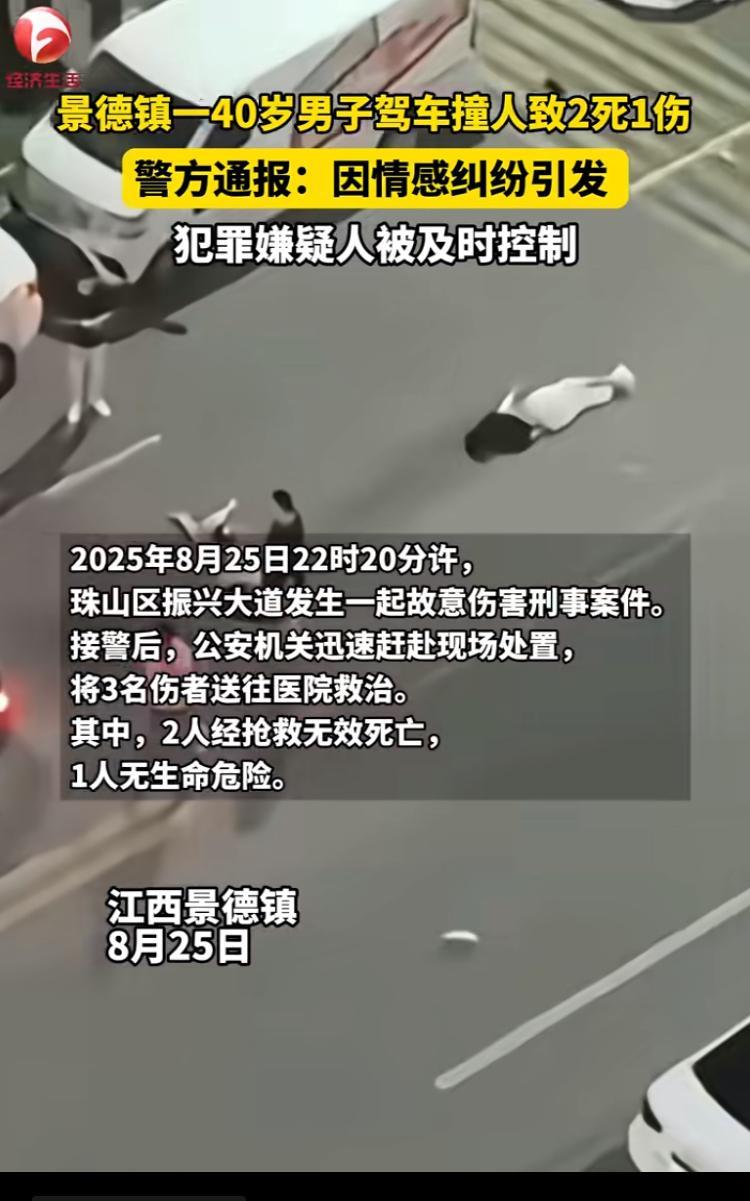 景德镇汽车撞人事件，网友给出了事情的缘由。姐夫和小姨子好上了，姐夫跟