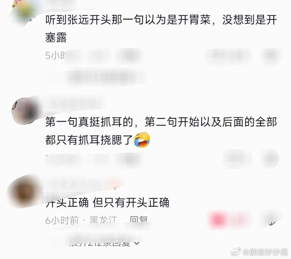 网友对披荆斩棘唱跳MAMA的评价“开头正确，但只有开头正确”“老年团很厉害”“