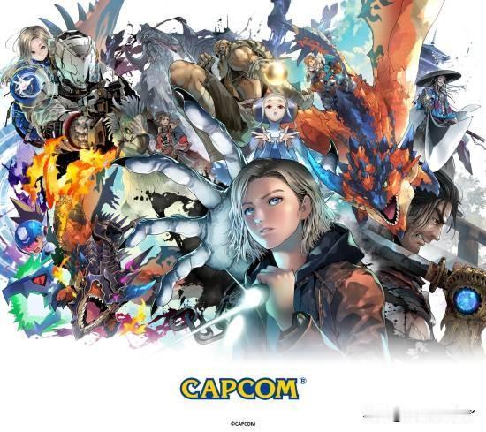 在2025年的尾声，卡普空官方突然发布了一张汇集了多款核心IP的高清视觉艺术图。