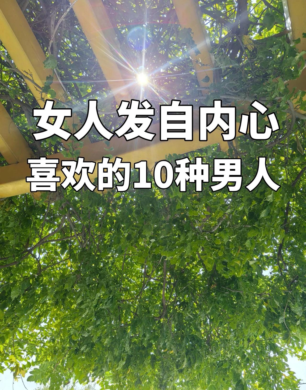 女人发自内心喜欢的10种男人1️⃣情绪稳定，遇事不急躁遇到问题解决问题，不