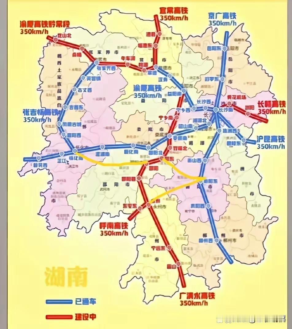 湘南的三个城市，衡阳、永州和郴州去福建方面目前都比较绕，要绕长沙或株洲。同样是