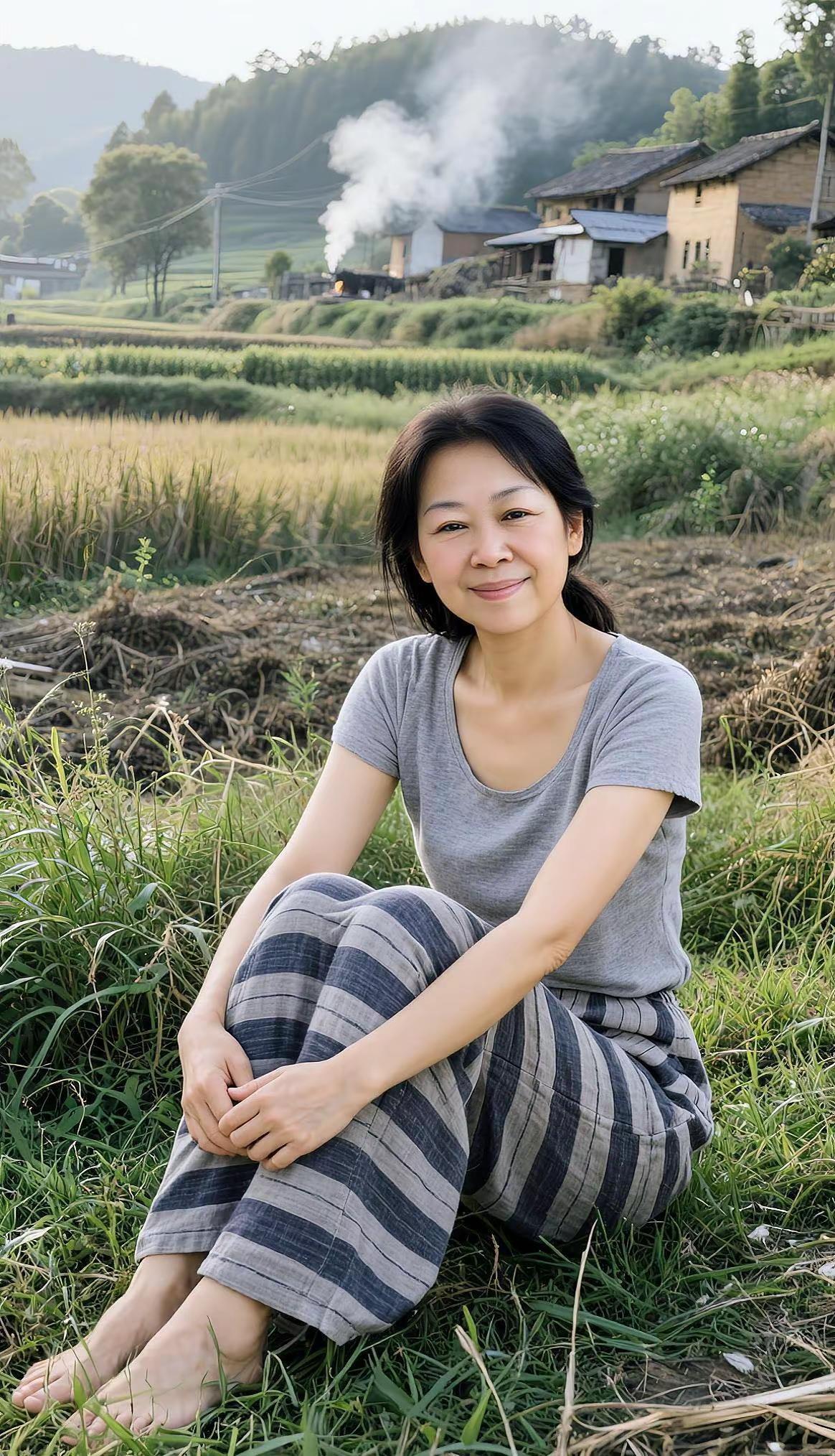 农村人真好，你有同感吗？AI田园清新写真感