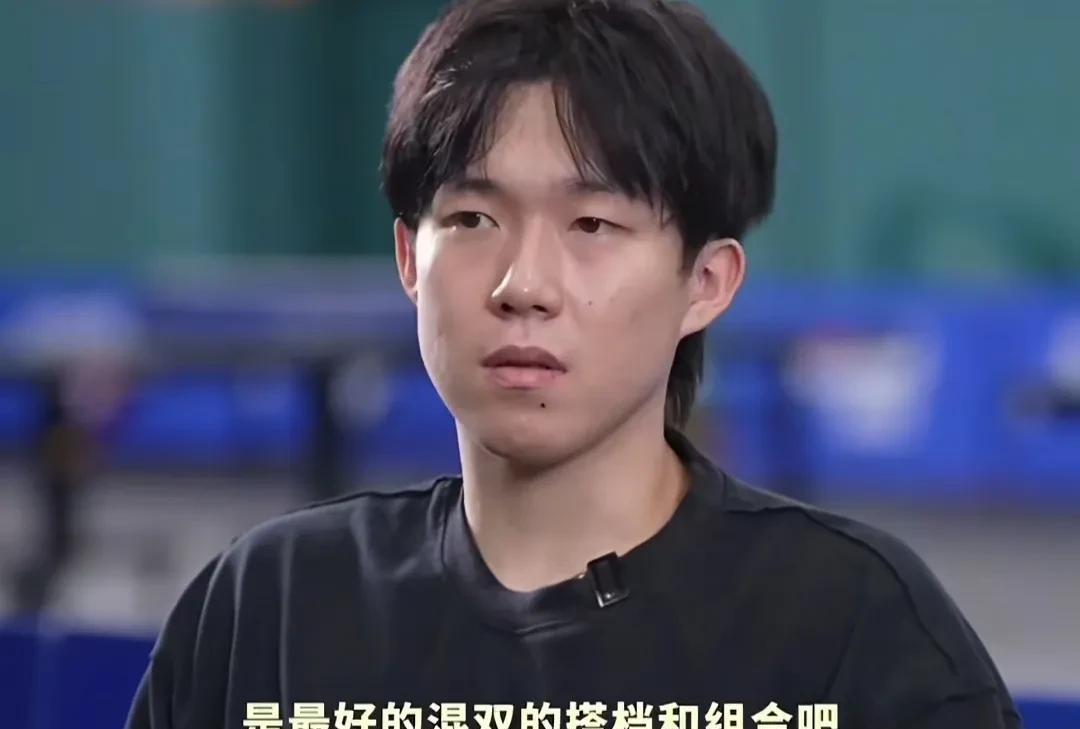 王楚钦今天采访，大头说起和莎莎混双合体，尽管都是实话，但是说的是那么谨慎小心……