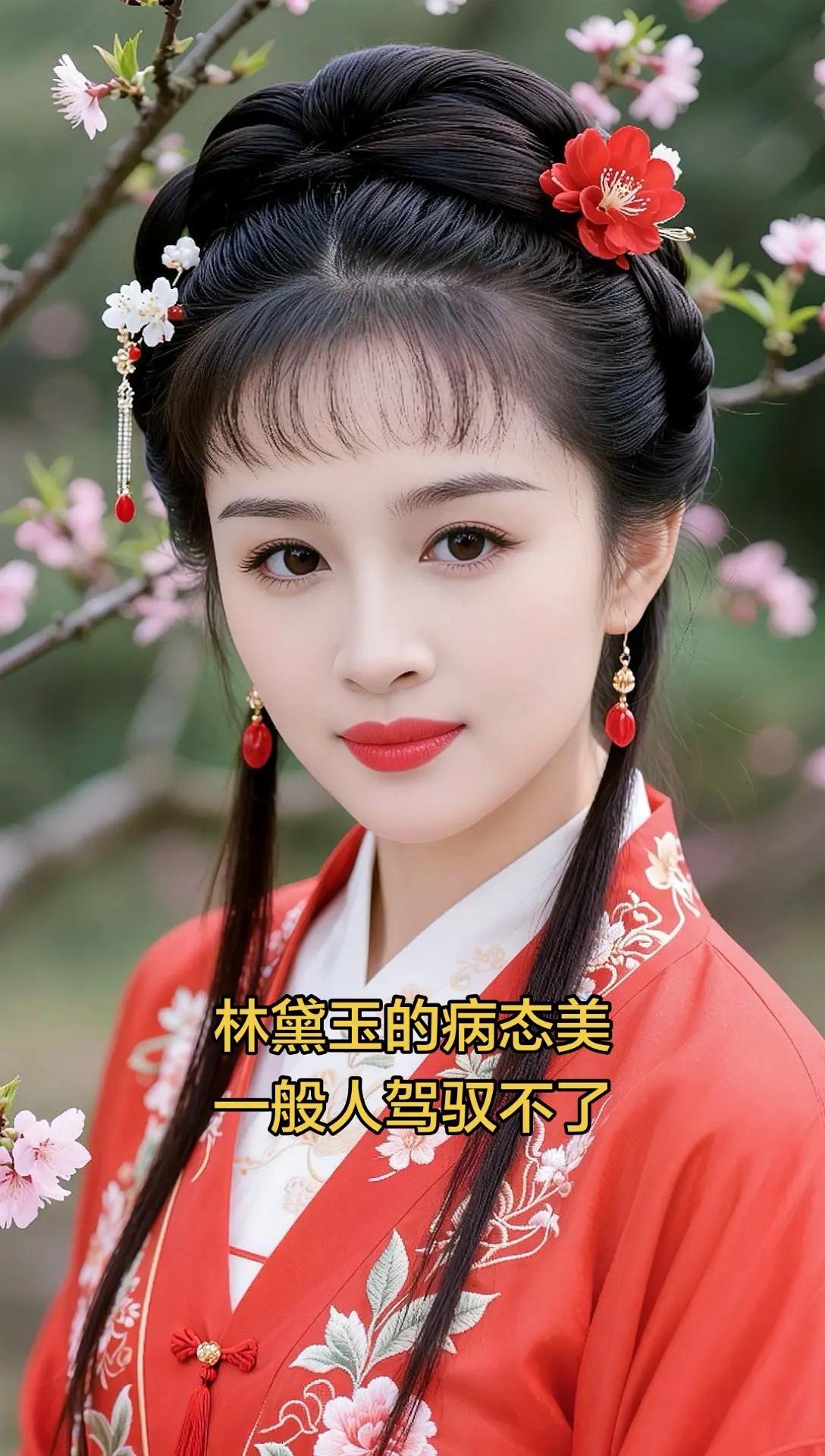 AI桃花汉服写真随变ai随便玩红楼梦林黛玉