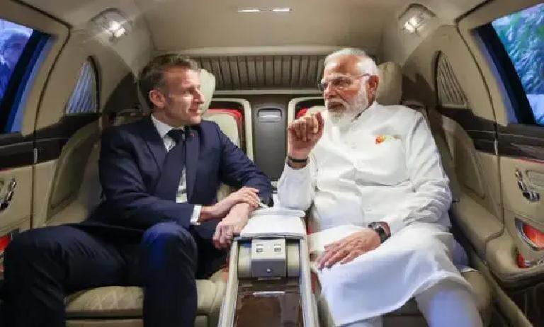 不点名、句句刺！马克龙访印突然喊“反霸权”，矛头直指谁，藏得太深。当地时