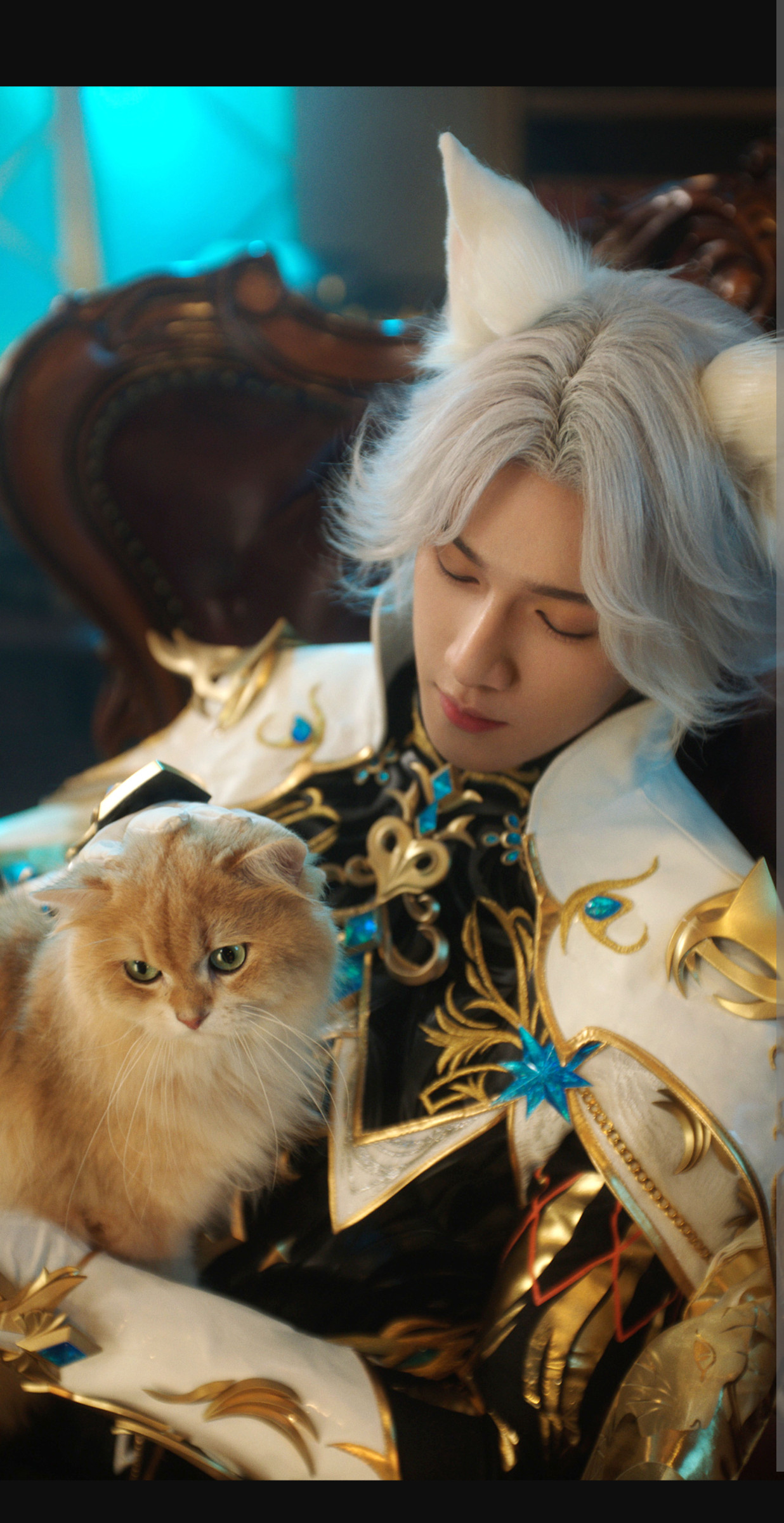 李昀锐灵猫造型太优雅了李昀锐先天灵猫圣体都让让，都让让，我们灵猫大人来了！咱就说