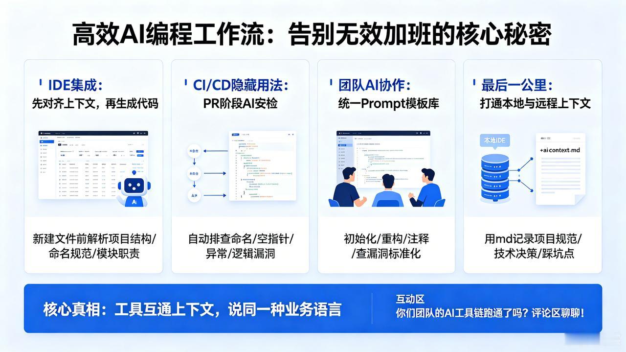 真正拉开程序员差距的，根本不是AI模型，而是AI工作流⚡凌晨两点，CI流水线