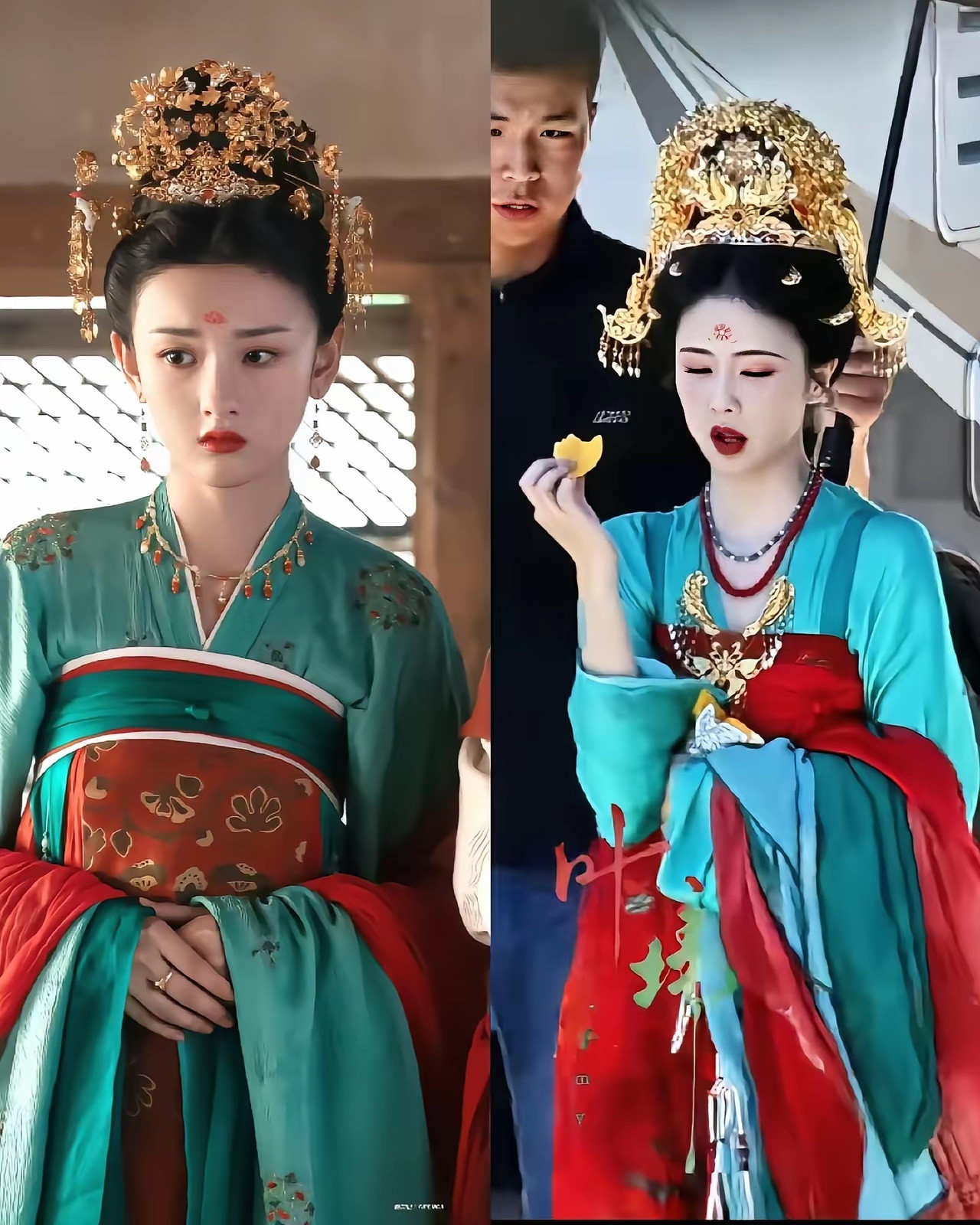 有网友指出白鹿新剧抄袭宋祖儿无忧渡装造不过导演都是一个人古代服饰也就这么几样