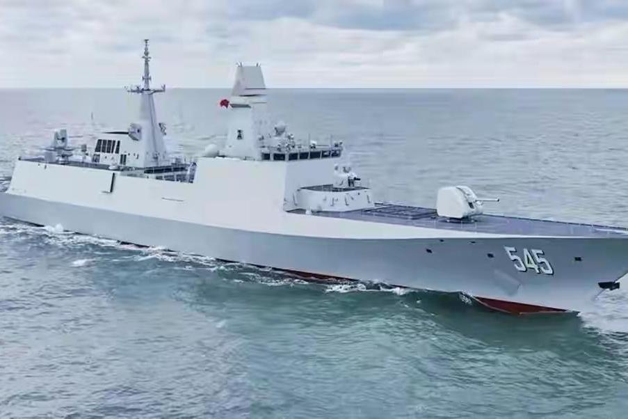 054B护卫舰在经过一年服役使用后，将在明年3月份继续开工建造，此批次为8艘，沪