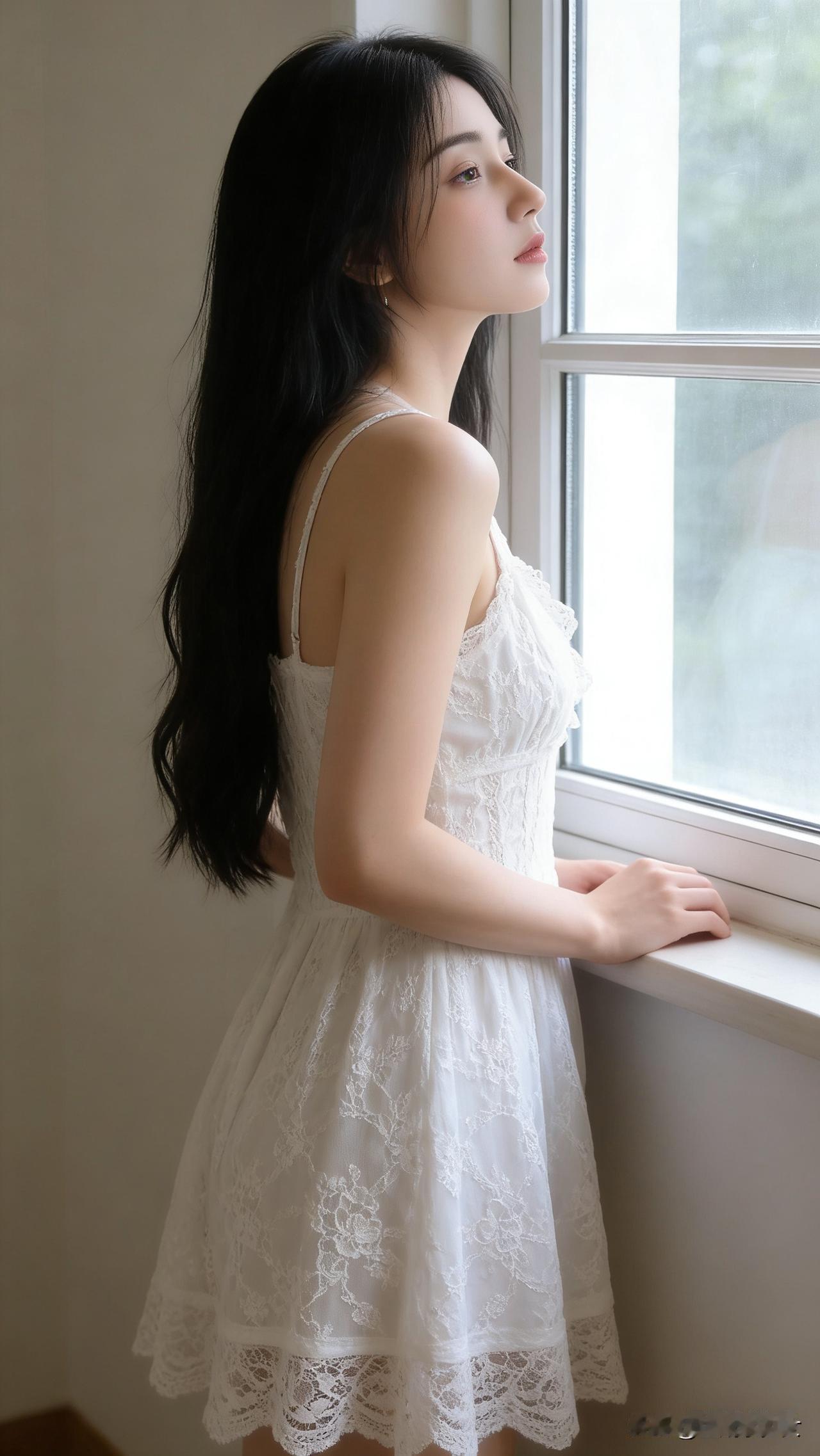 蕾丝连衣裙，优雅迷人。温柔风蕾丝长裙