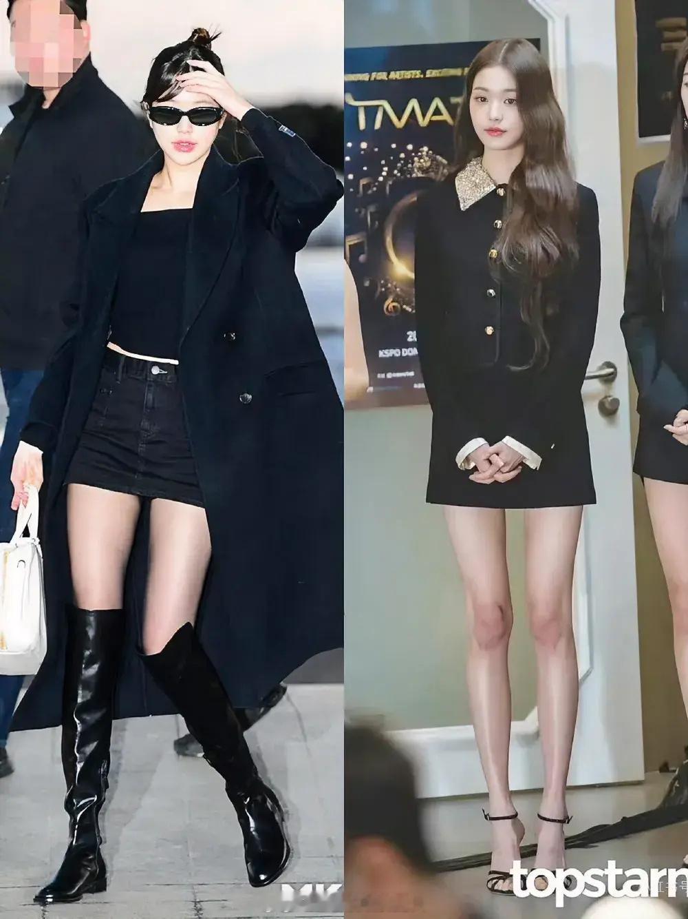 张元英胖了，筷子腿变成了蜜大腿。所以说哪有天生的筷子腿