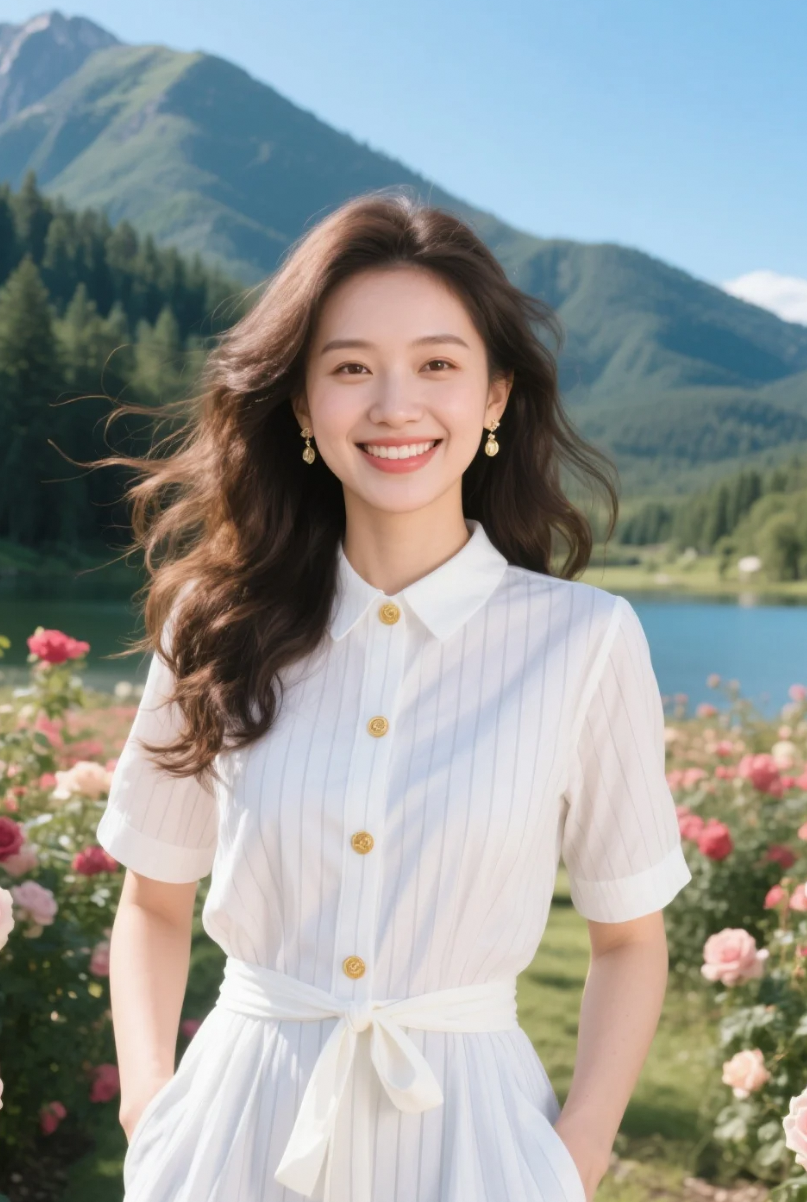 她不张扬，却让整片花园为之屏息
