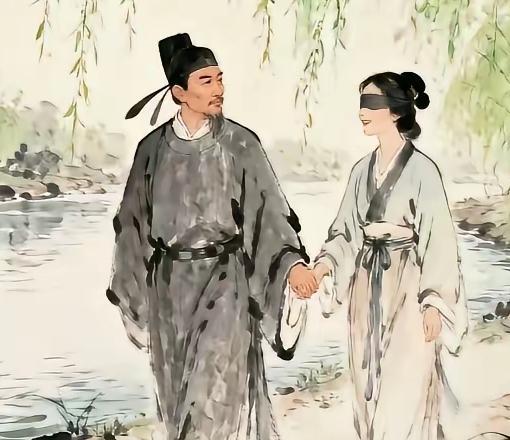 新婚之夜，刘庭式为妻子披上外衣，温柔地说：