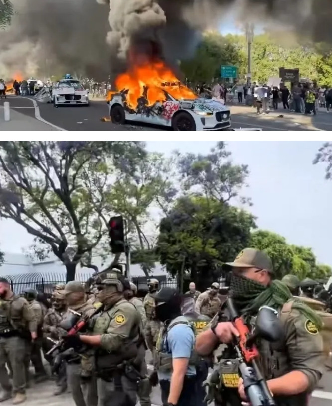 加州之乱，如同一枚核弹，引爆了美国。在洛杉矶街头，曾经出现在格鲁吉亚、埃及、乌