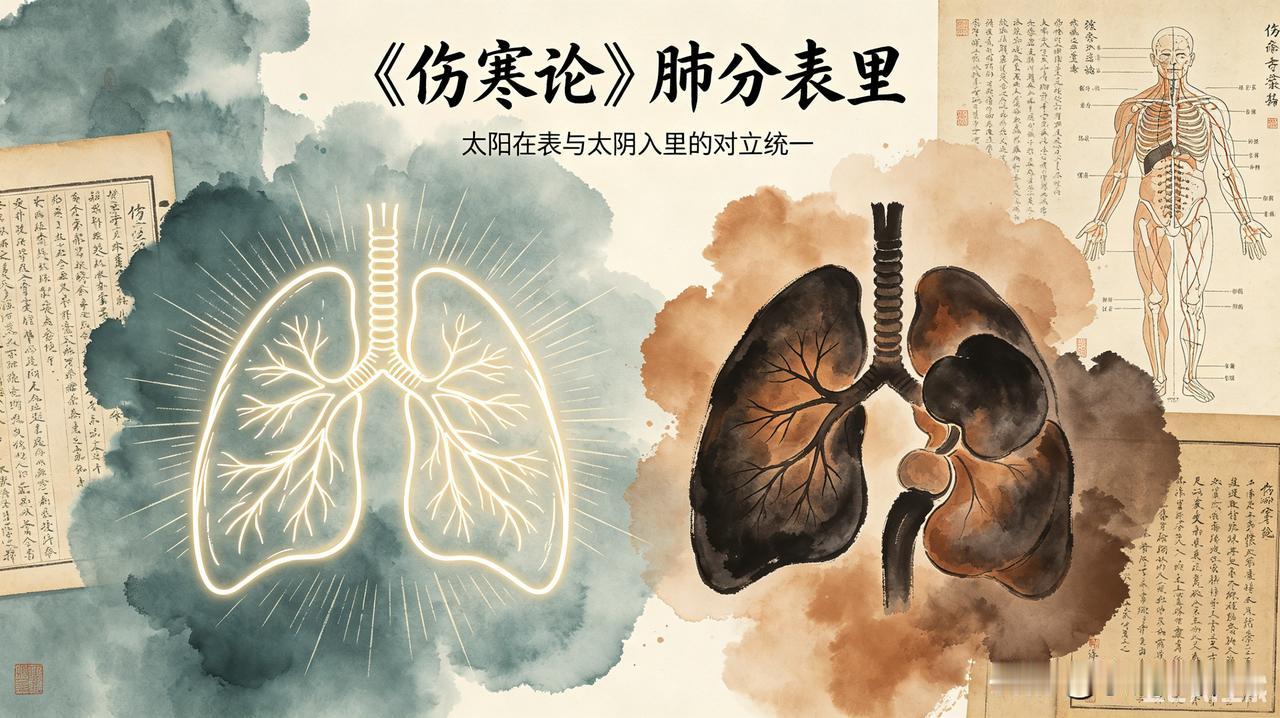 伤寒论精讲：肺分表里，太阳在表、太阴入里伤寒六经解析不少研习《伤寒论》的