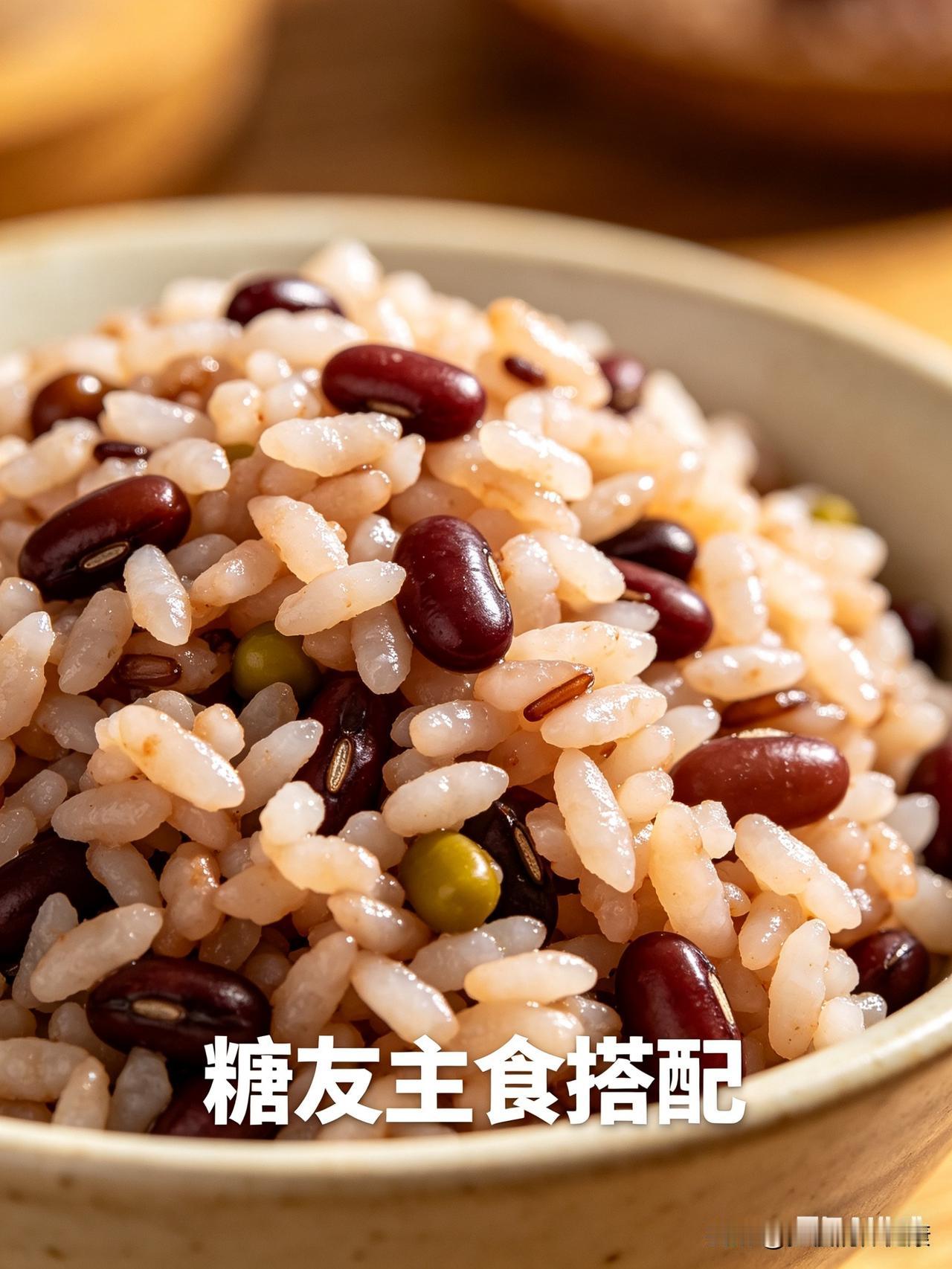 ✅推荐杂豆（升糖慢、稳血糖）：•红豆、绿豆、黑豆、芸豆、鹰嘴豆、扁豆、腰