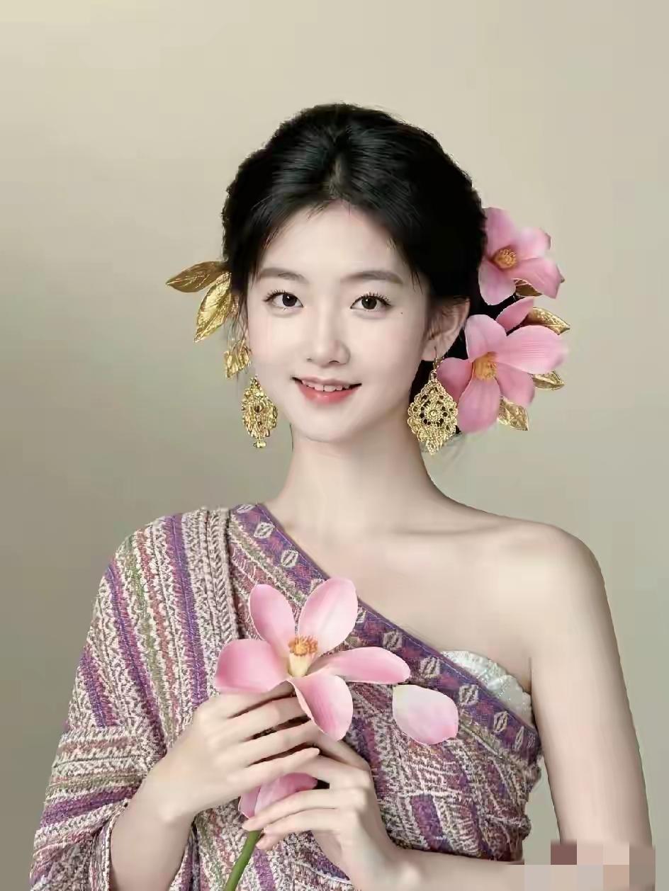 简直没有办法形容她的美都说她的美貌是被短发封印住了！看看梳成长发头的莎莎