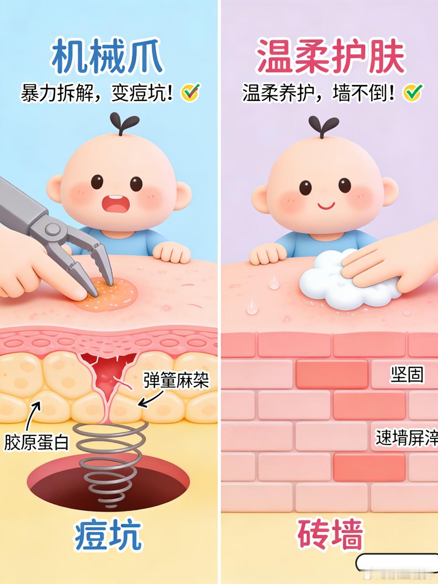 一个爱挤痘痘的人天塌了脸上长痘手痒想挤？🚫立刻住手！你知道脸上有个危险三角区吗