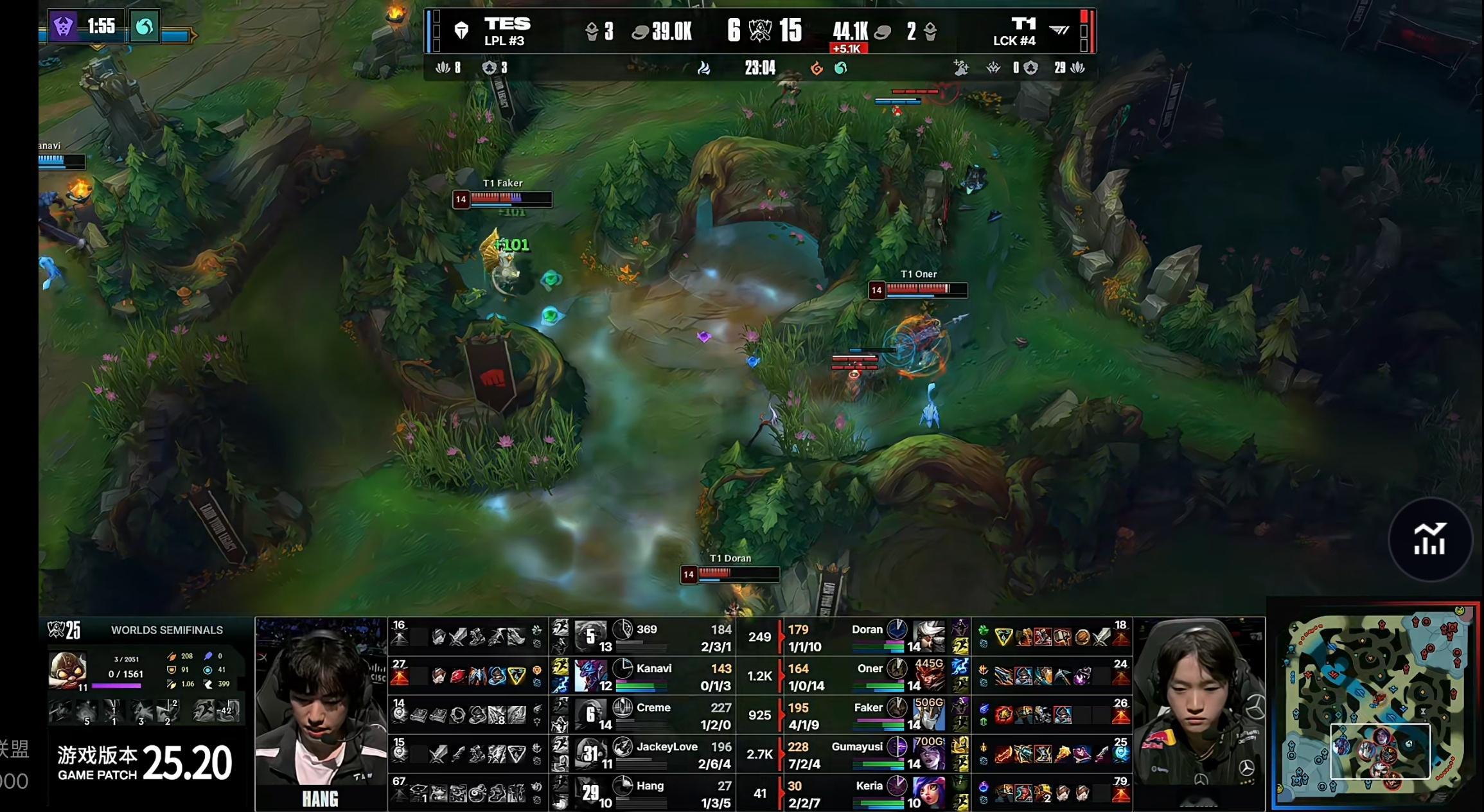 T1对战TES3-0打卡下班，除了阿水TES其它人包括教练纯人机​​​