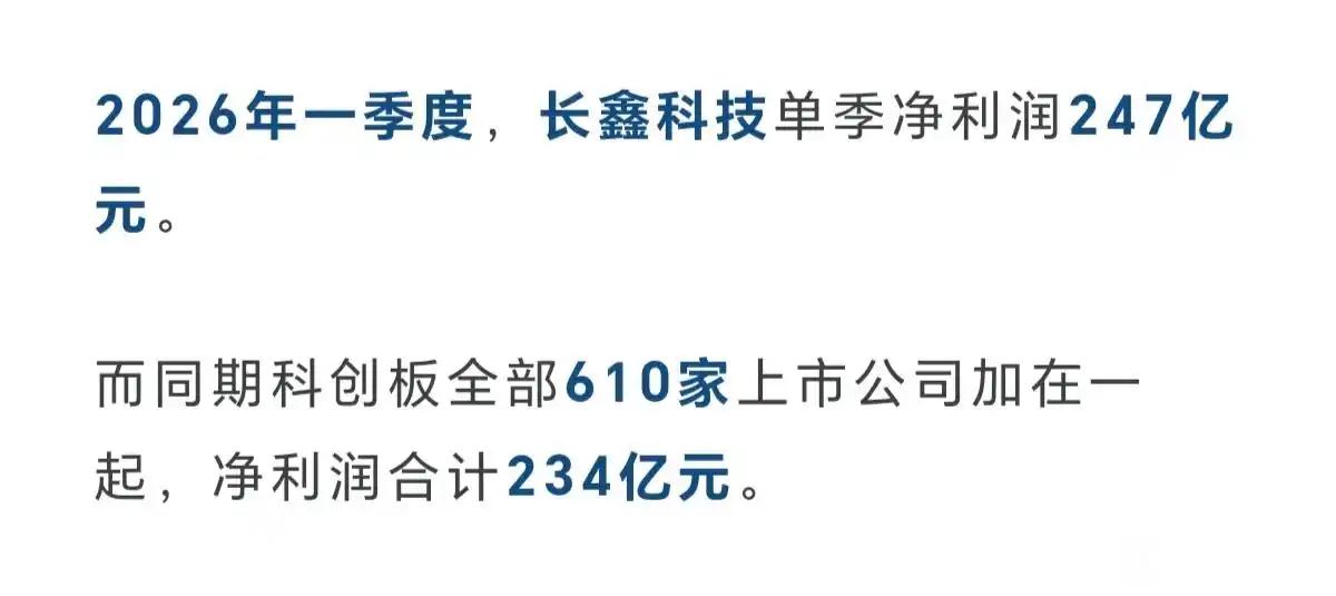 长鑫市值可能超乎想象在公众号上看到了一组数据，长鑫今年一季度净利润竟然超过了