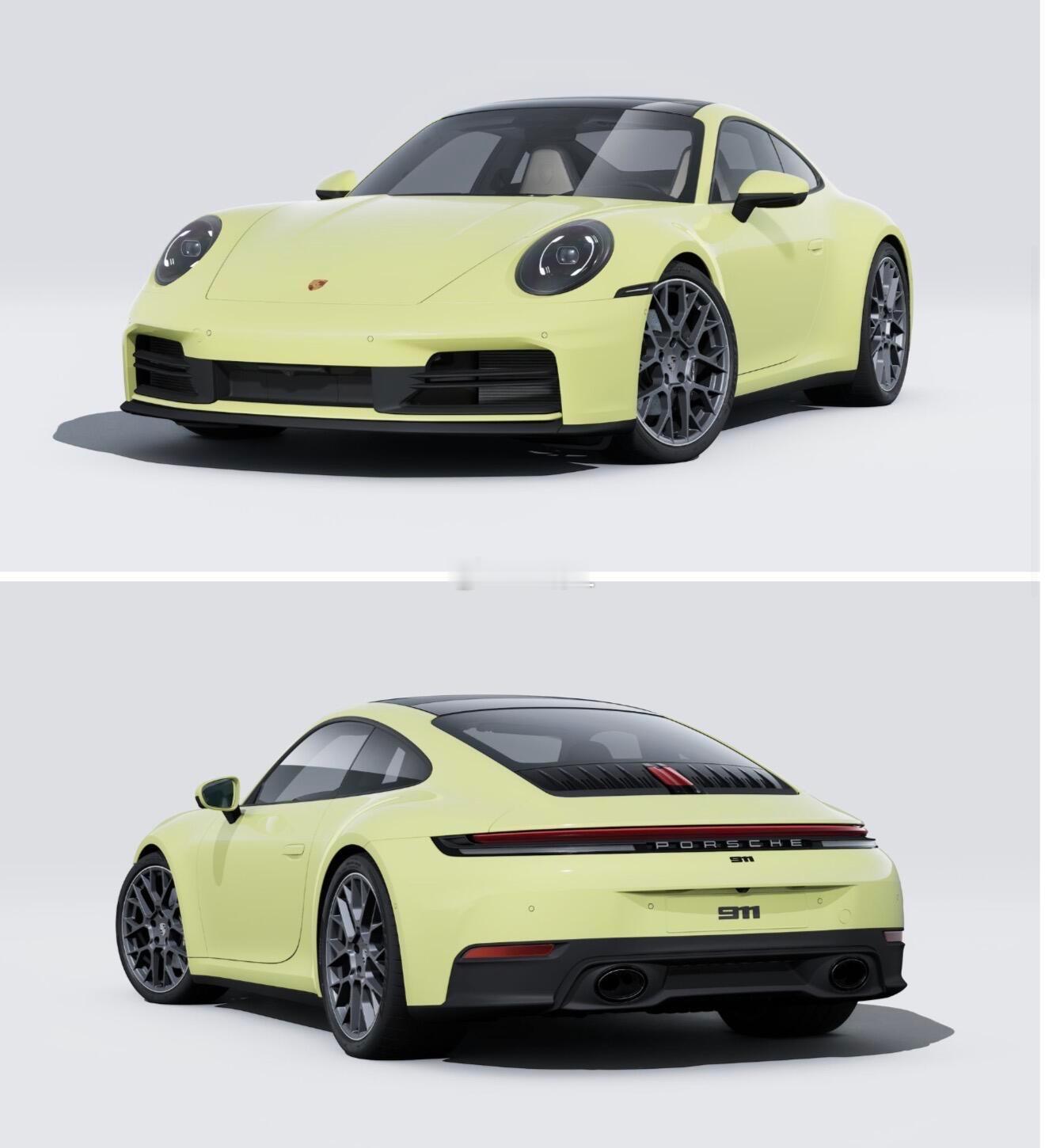 一抹温柔黄/911卡塔赫纳金属漆，保时捷911最新「梦想配色」——卡塔赫