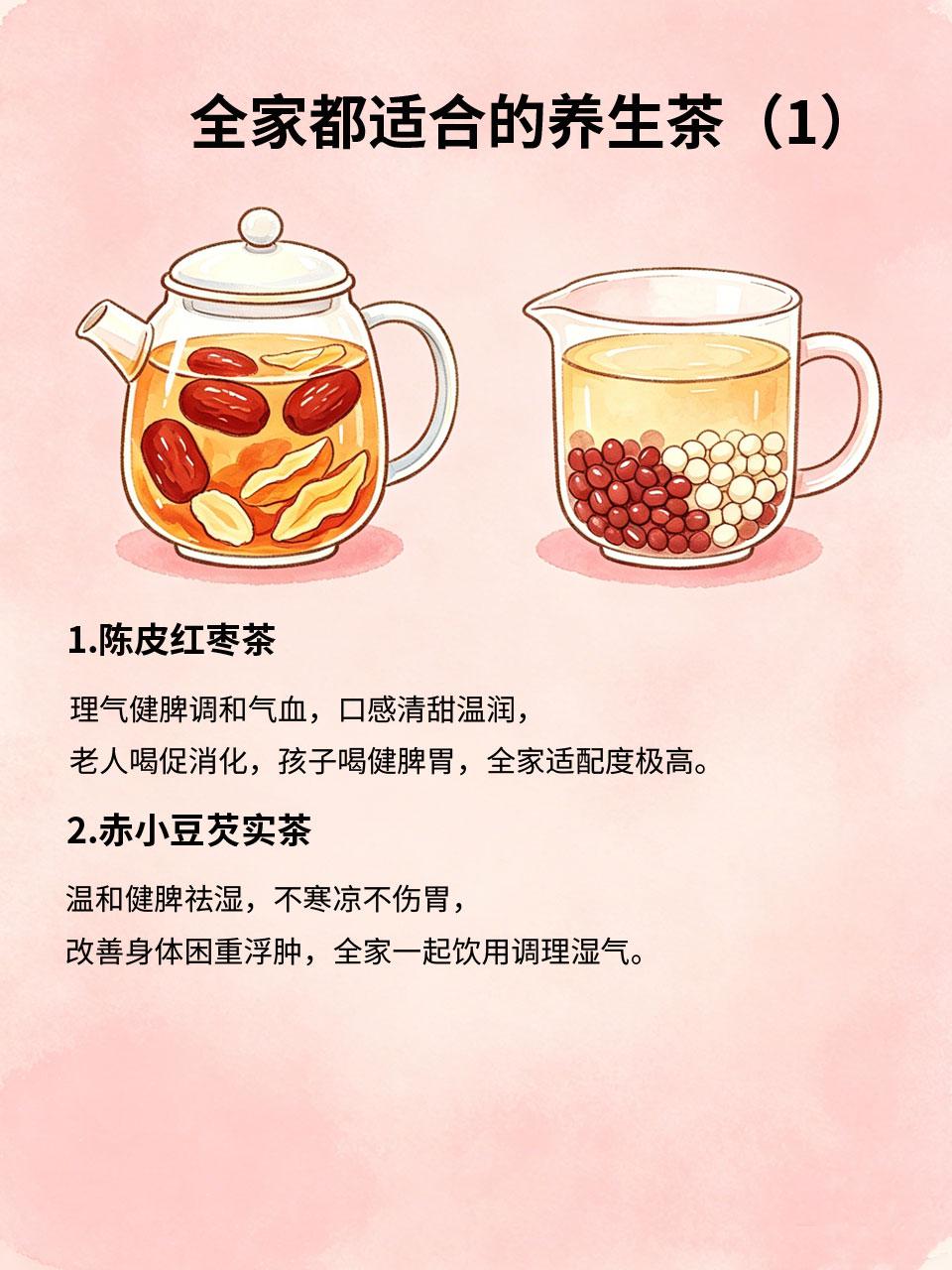 全家都适合的养生茶，老少皆宜温和滋补日常居家养生🏡，无需区分男女老少单独调理