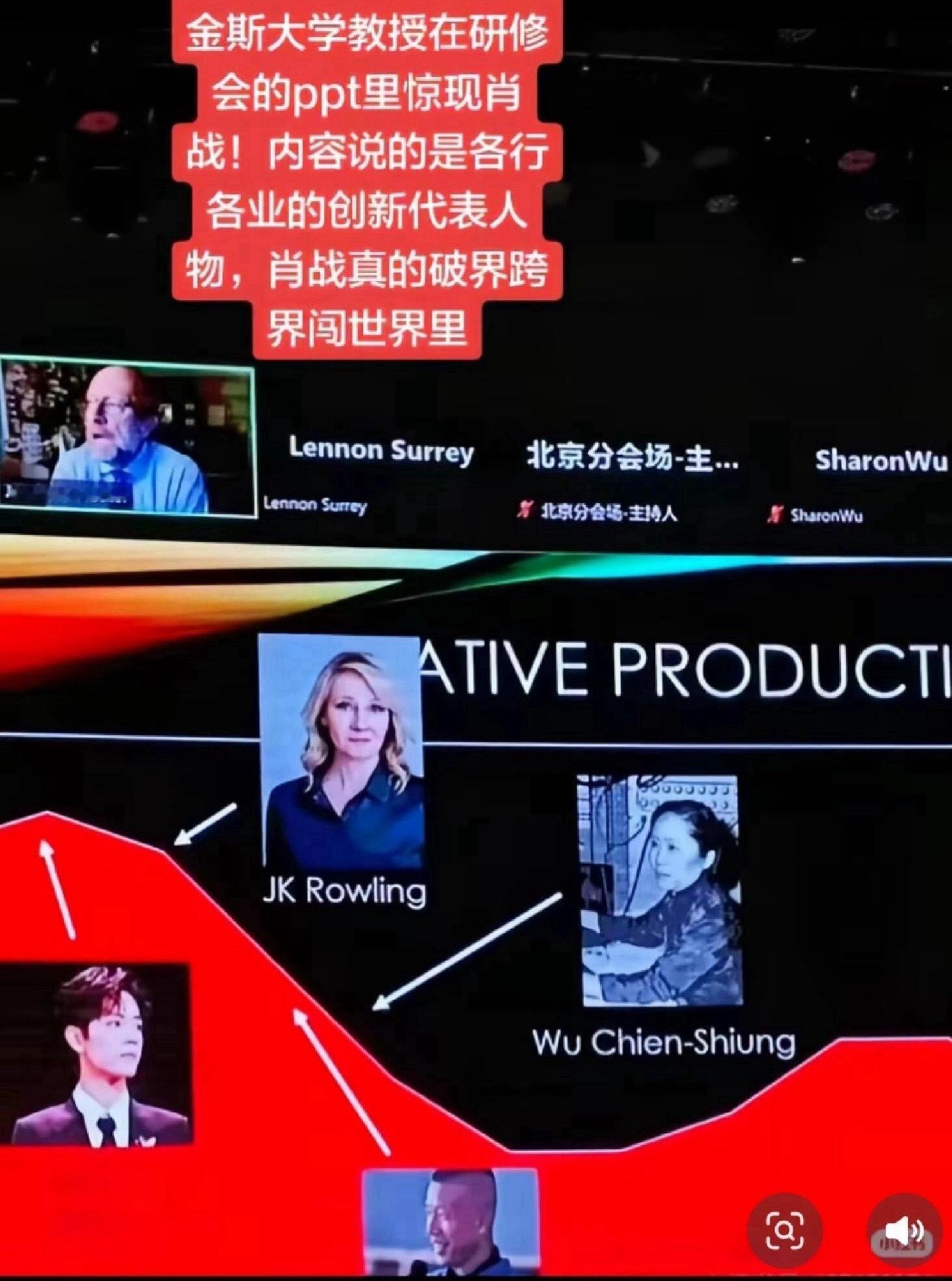 肖战的国际影响力恐怖如斯❗️约翰霍普金斯大学课程PPT里惊现肖战与文学巨匠JK罗