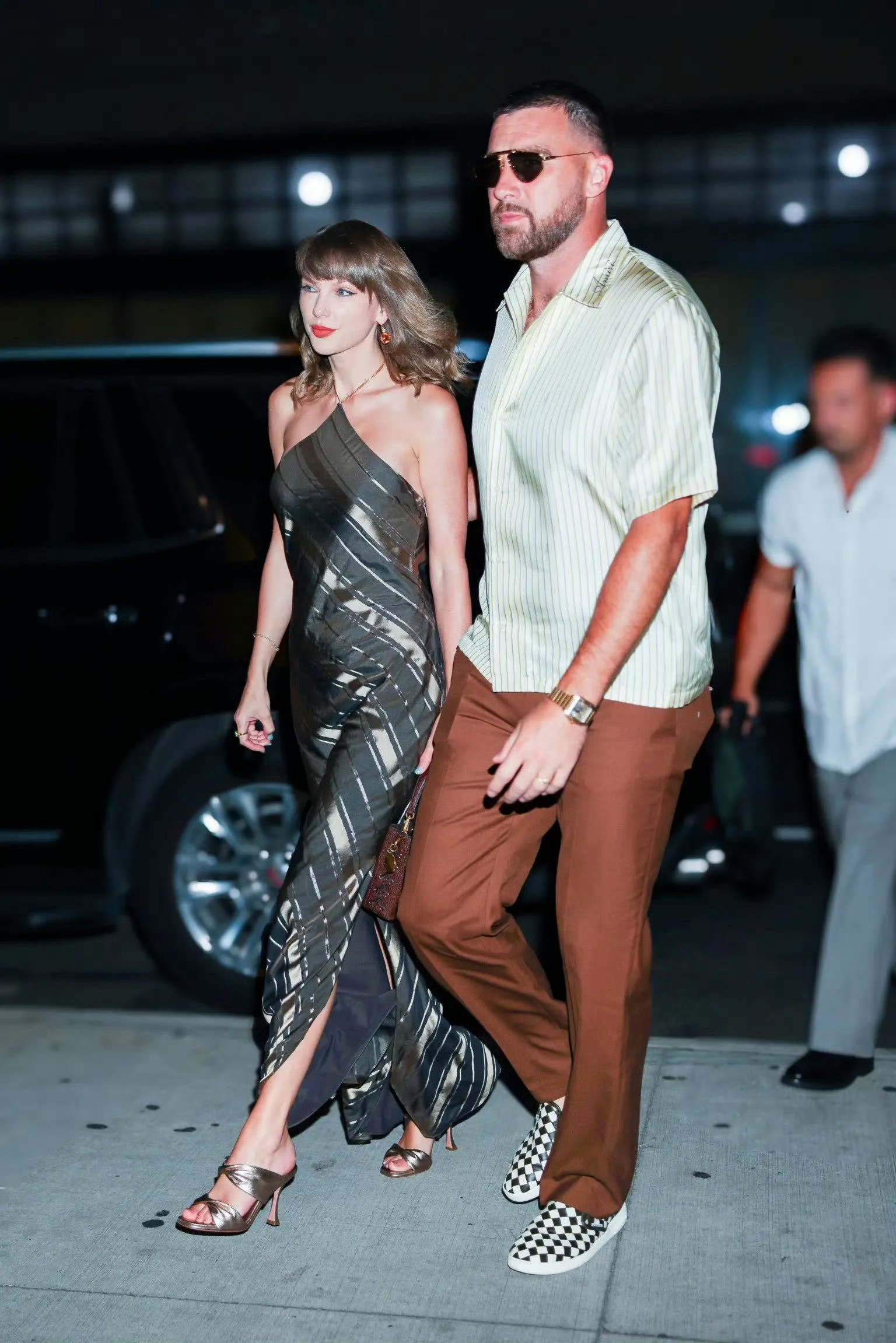 TaylorSwift&TravisKelce霉霉和老公在纽约出街lo