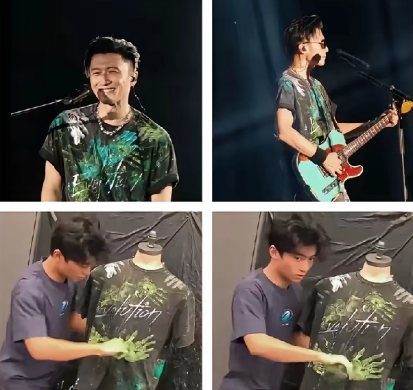 终于明白为什么谢霆锋演唱会一直都不换衣服了！​原来他身上那件衣服不是去外面买的
