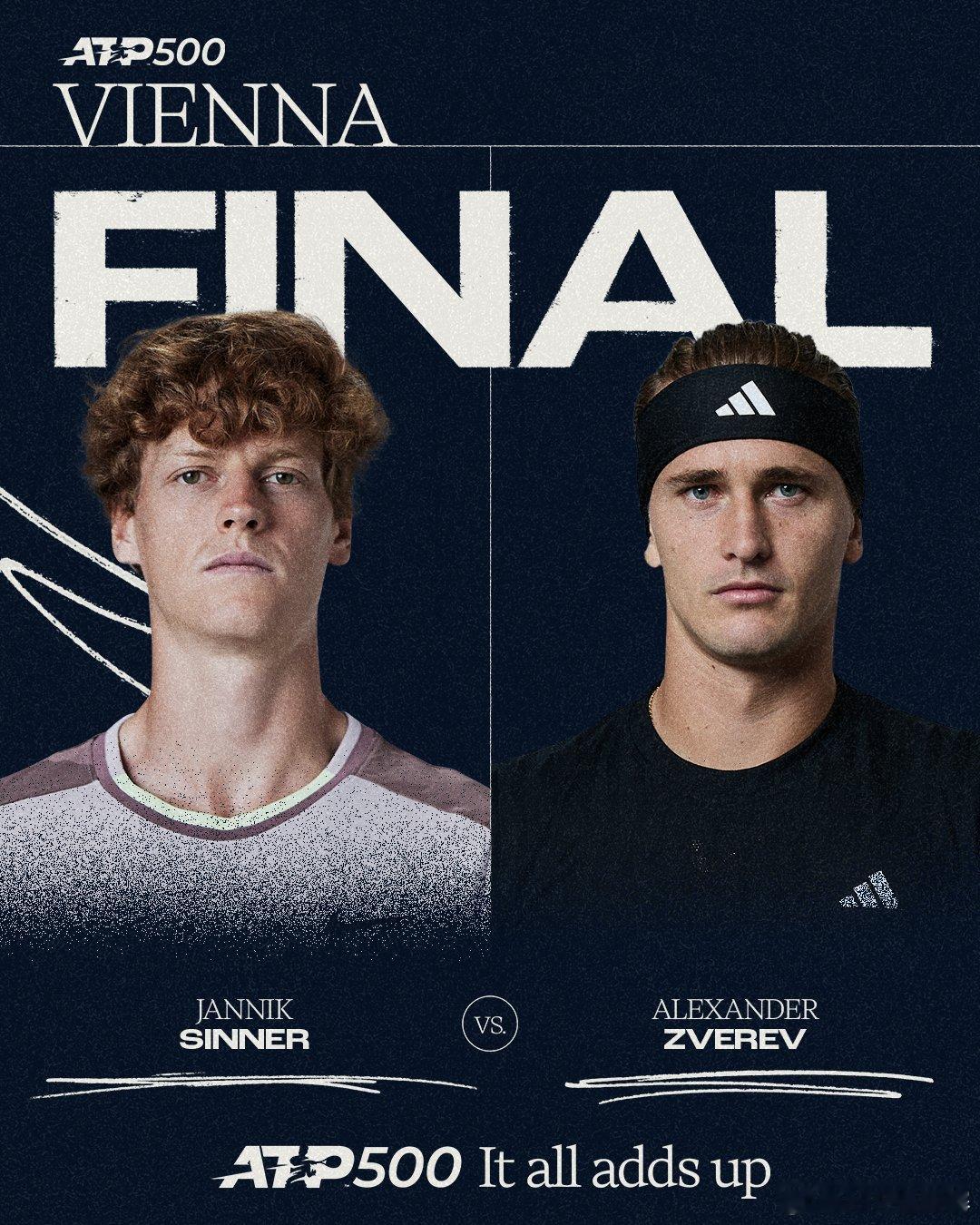 两站ATP500室内硬地赛结束了半决赛的争夺，完全赛果👇📍维也纳辛纳[1]