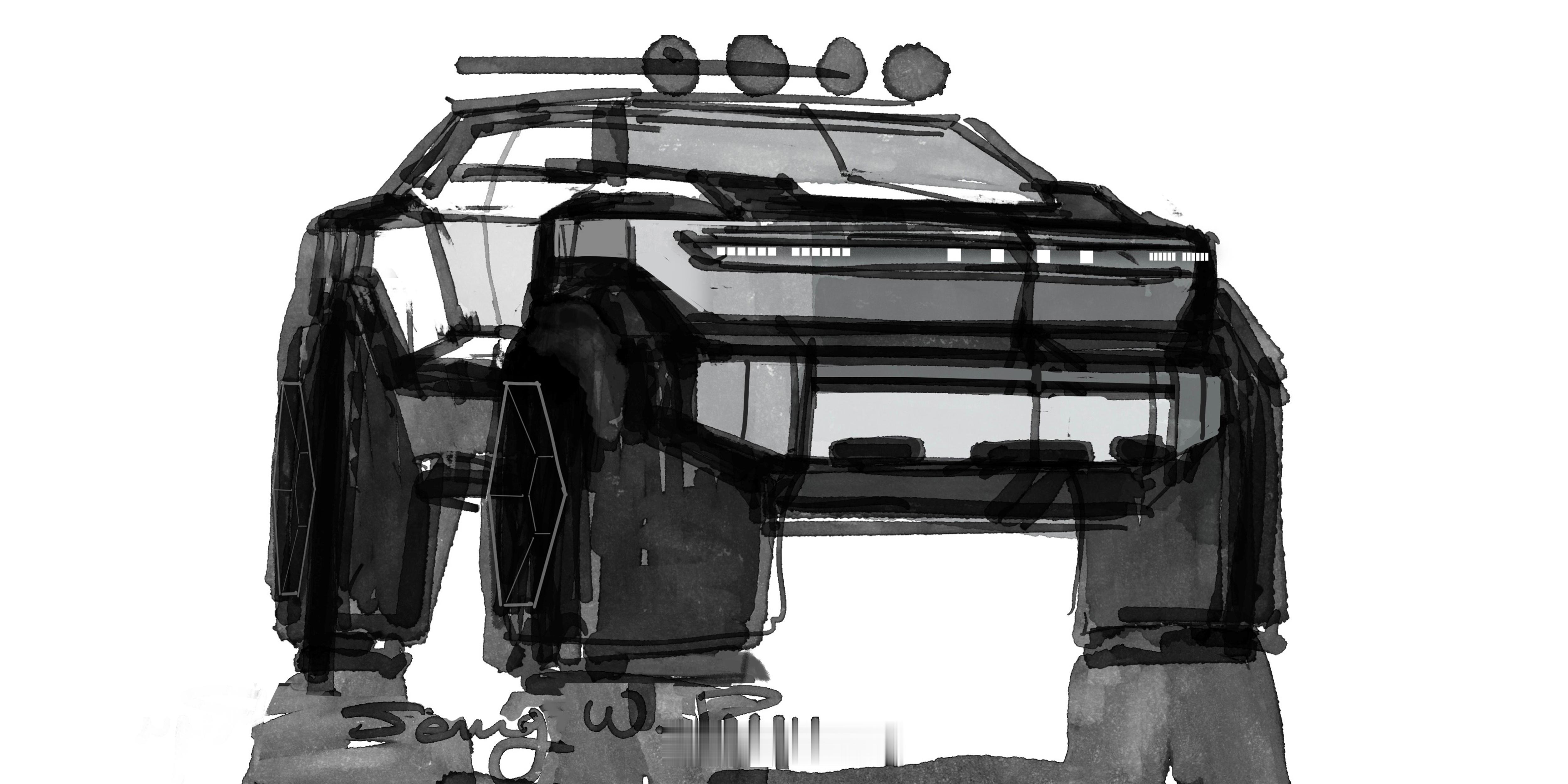 现代汽车发布了CRATER极限越野概念车的预告草图，看起来是一个不错的设计，大家