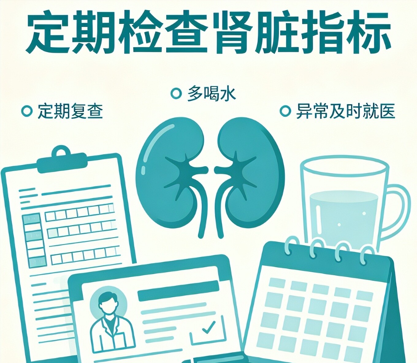 “医生，我腰也不疼，怎么肾就出问题了？”体检室里，老陈把化验单推过去，手指头在