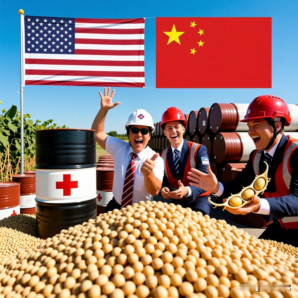 美国人乐坏了！不受扣押180万桶原油影响，中方采购美国800万吨大豆近日，一则