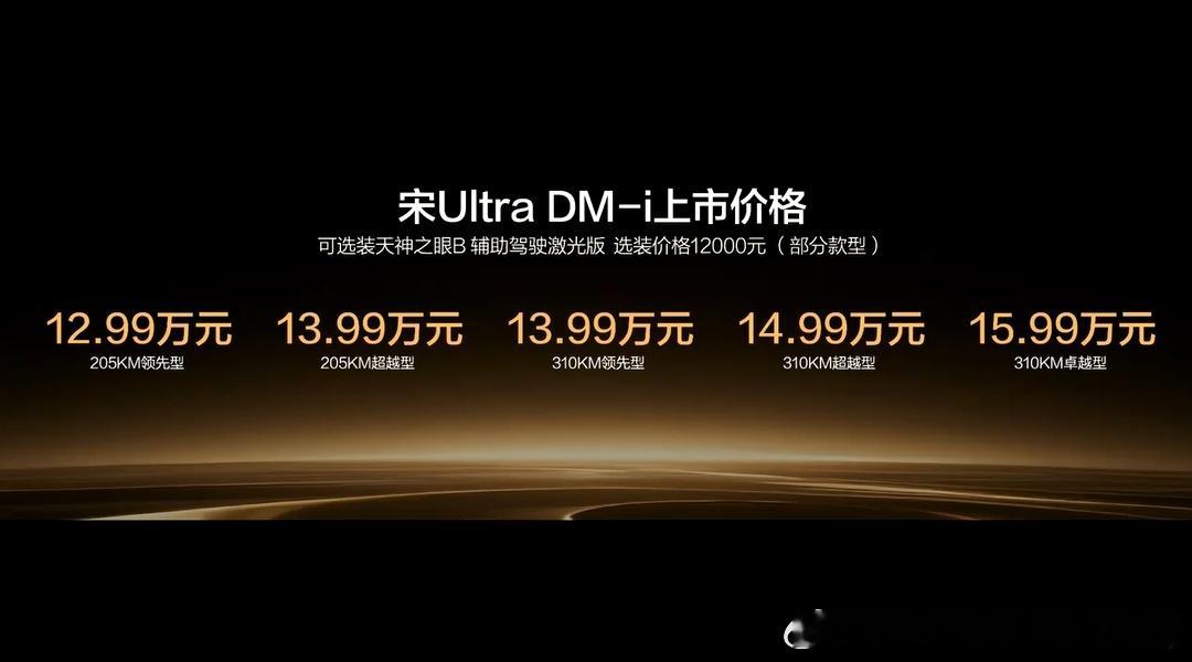 12.99万起，比亚迪宋UltraDM-i正式上市！新车搭载第五代DM技术，亏
