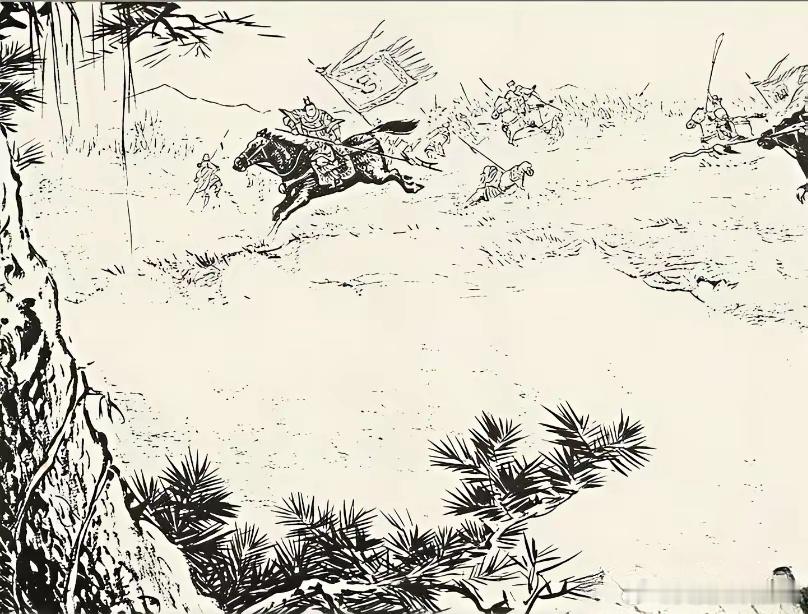 三国小沛城外，关羽拦住吕布，二人正要交手之时，远处传来一声高喝：吕布留下性命再