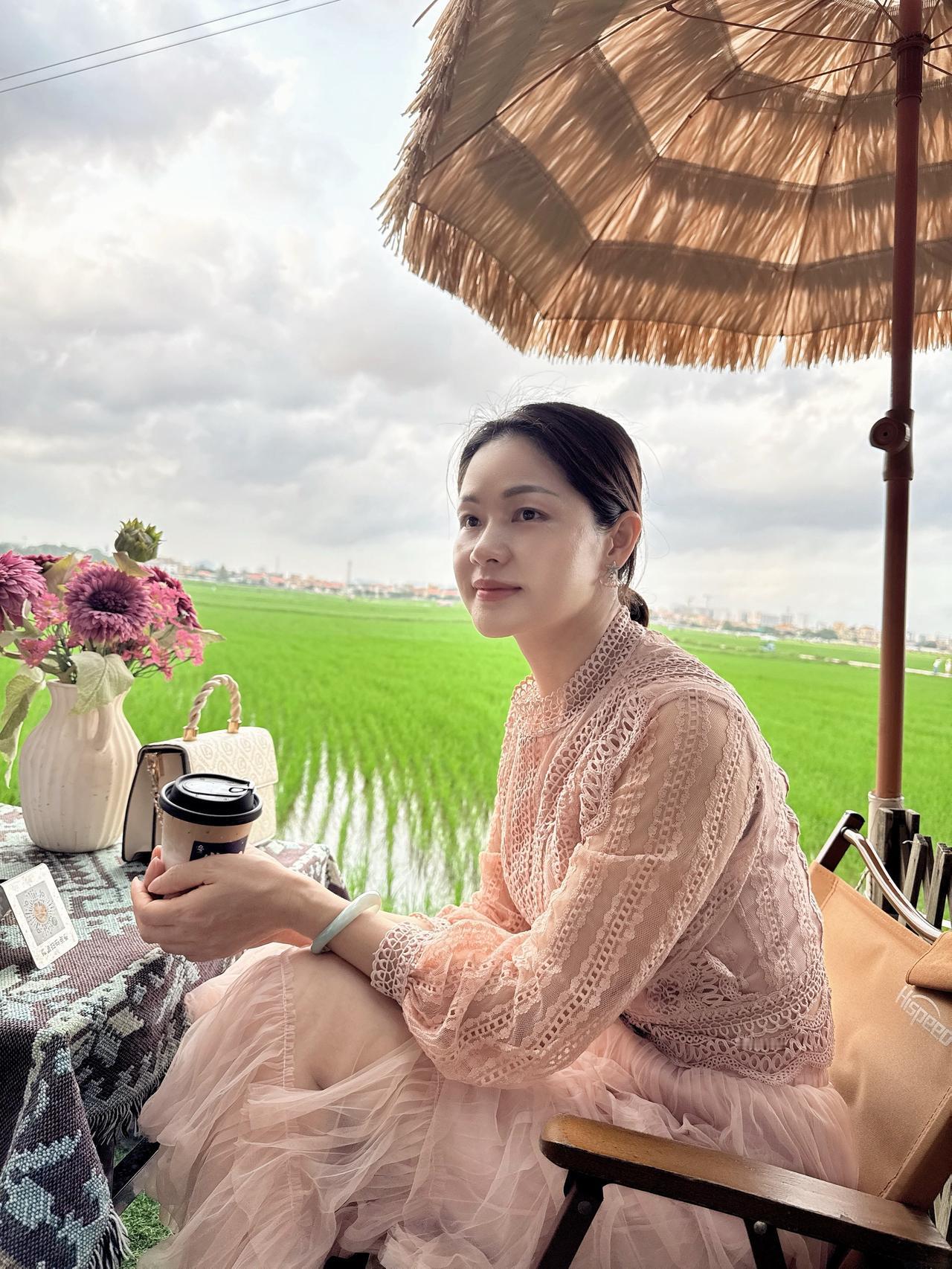 春色入怀来素颜妆田园风稻田氛围感