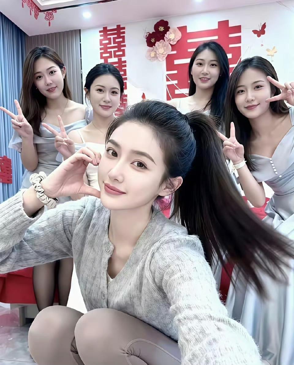 看到伴娘的第一眼就爱上了，真的是一见钟情啊，这伴娘也太漂亮了吧