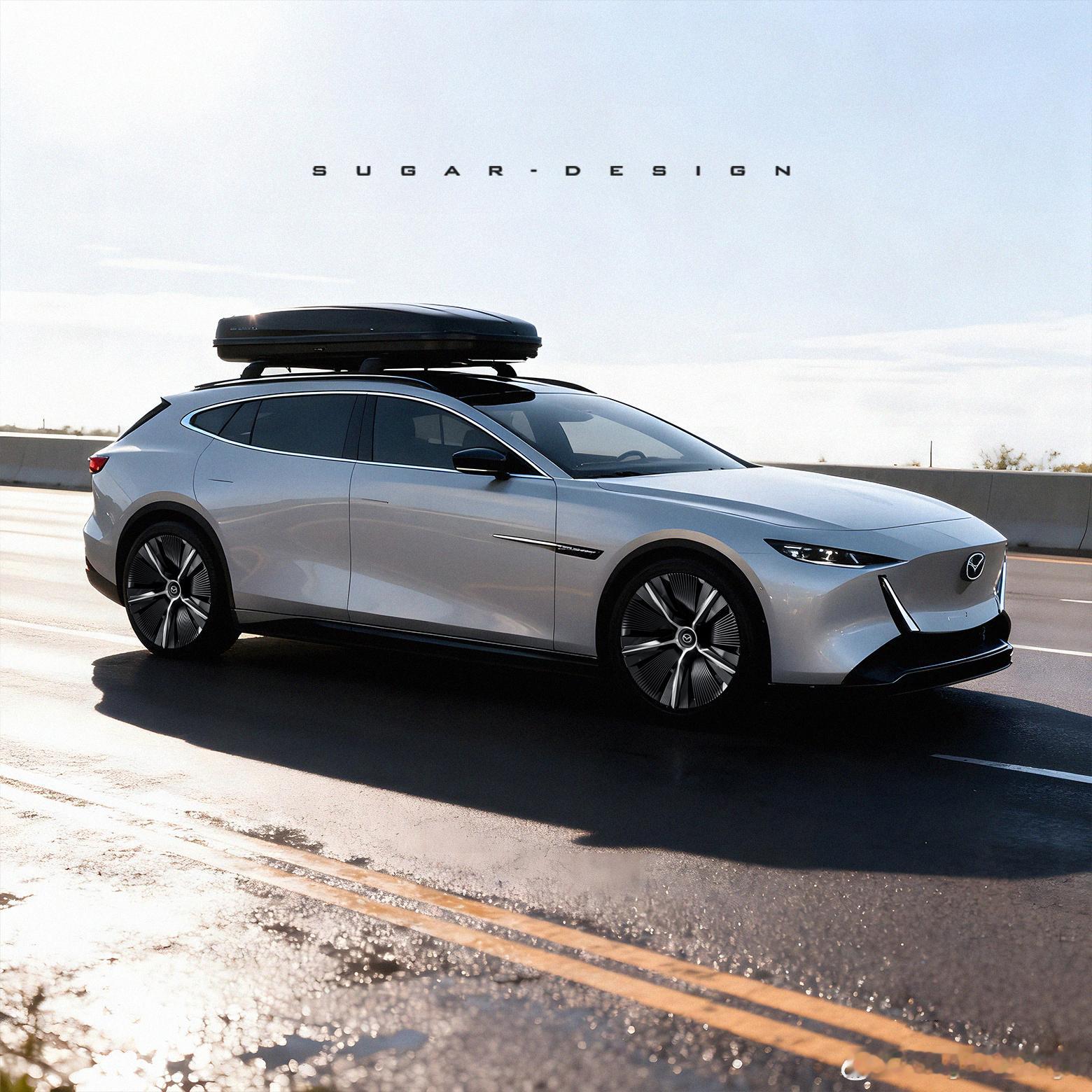 新车前沿预览我与汽车的日常马自达VisionX轿跑车挺好看，那基于这个设计