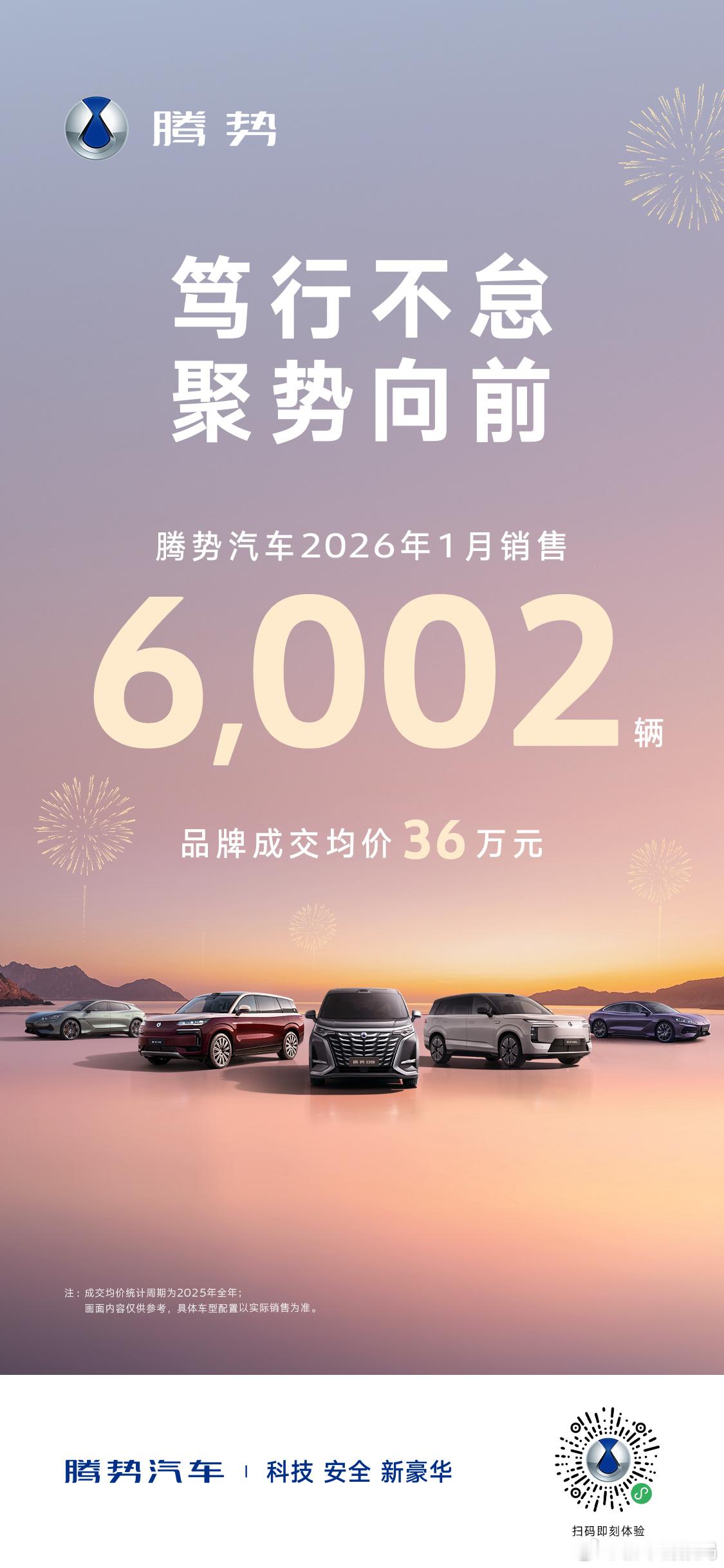 腾势汽车1月销售6002辆近日，腾势汽车公布了1月销量成绩，1月销售车辆600