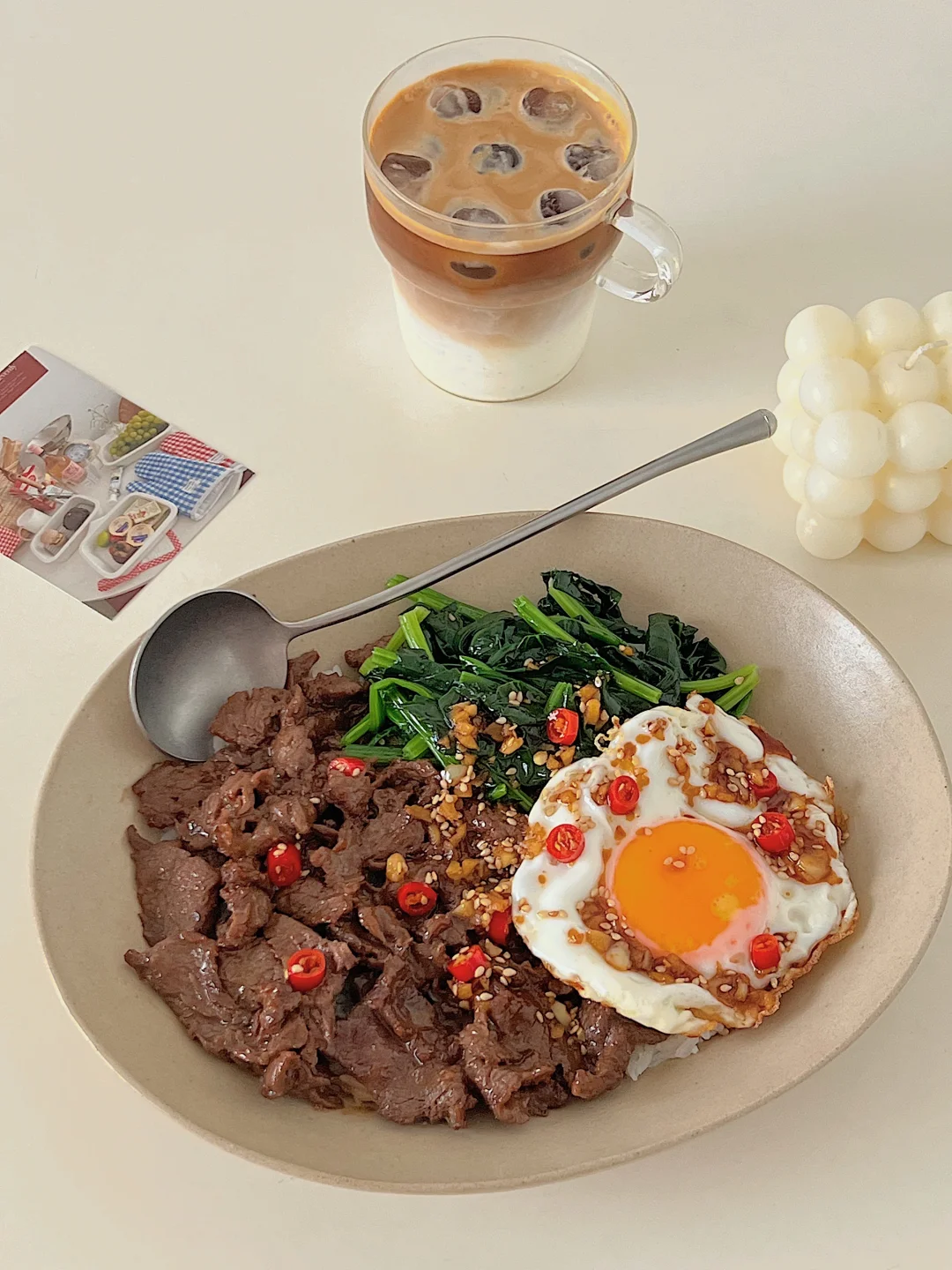 尖叫❗️ 沙茶牛肉流心蛋拌饭｜香辣开胃超满足