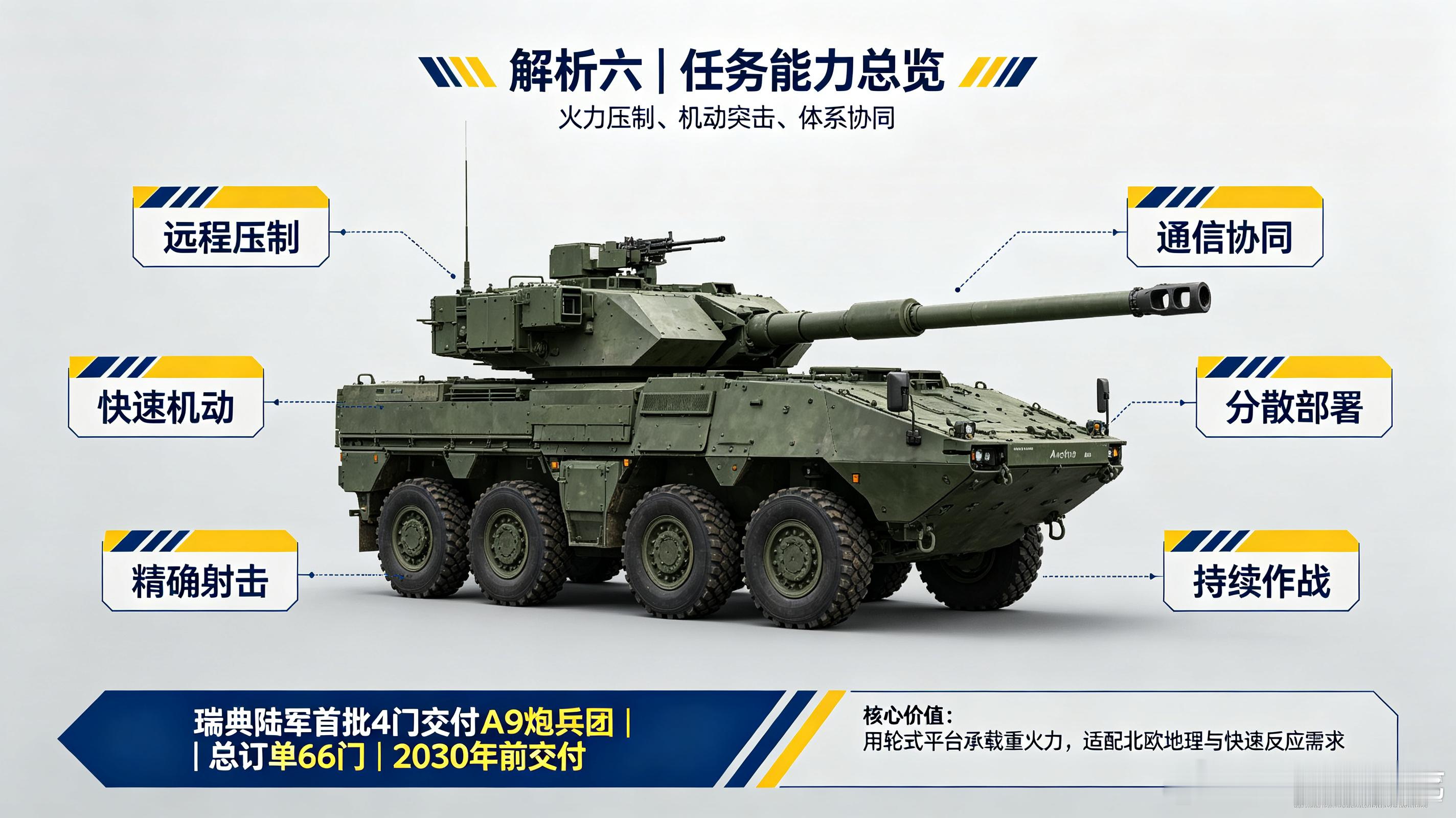 瑞典🇸🇪Archer8×8“弓箭手”轮式自行榴弹炮｜欧洲新一代轮式重火力代