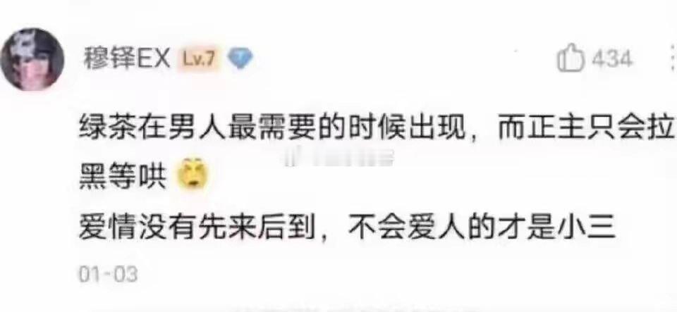 爱情没有先来后到，不会爱人的才是小三