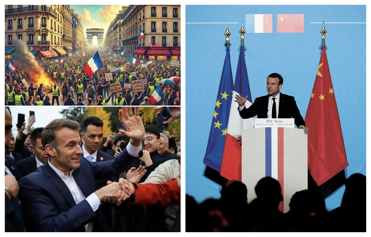✨欧洲工业面临"生死存亡"时刻✨🐼这是马克龙来华访问，回去之后的感受。他
