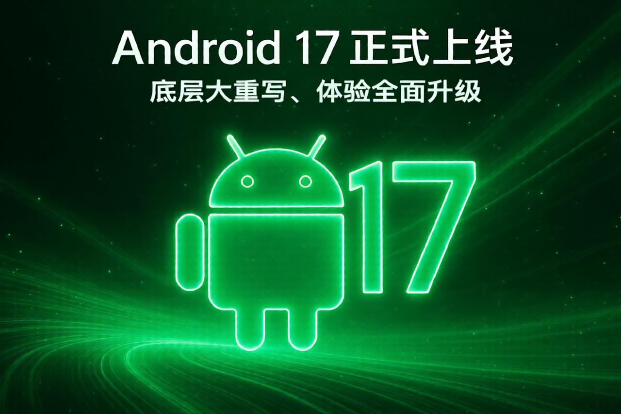 Android17正式上线，系统底层迎来十年来最大重写？近日，Googl