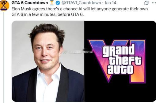 近日，据海外游戏博主发文表示，美国企业家埃隆·马斯克发表评论称，AI有可能让任何