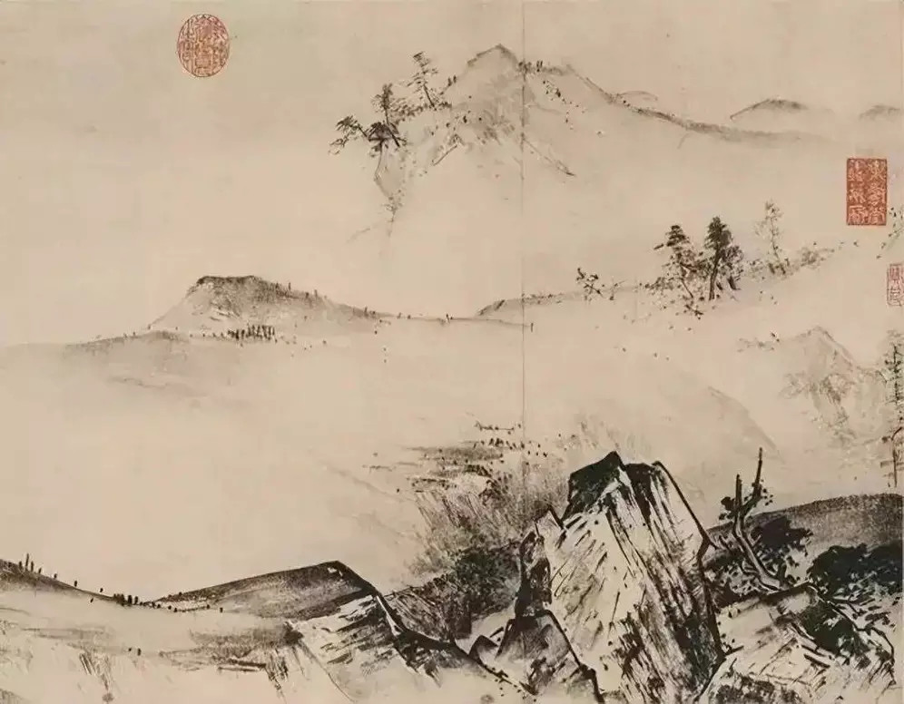 夏圭，字禹玉，浙江杭州人，南宋国画大师。画风写实飘逸，用墨用水考究，水墨浑融，淋