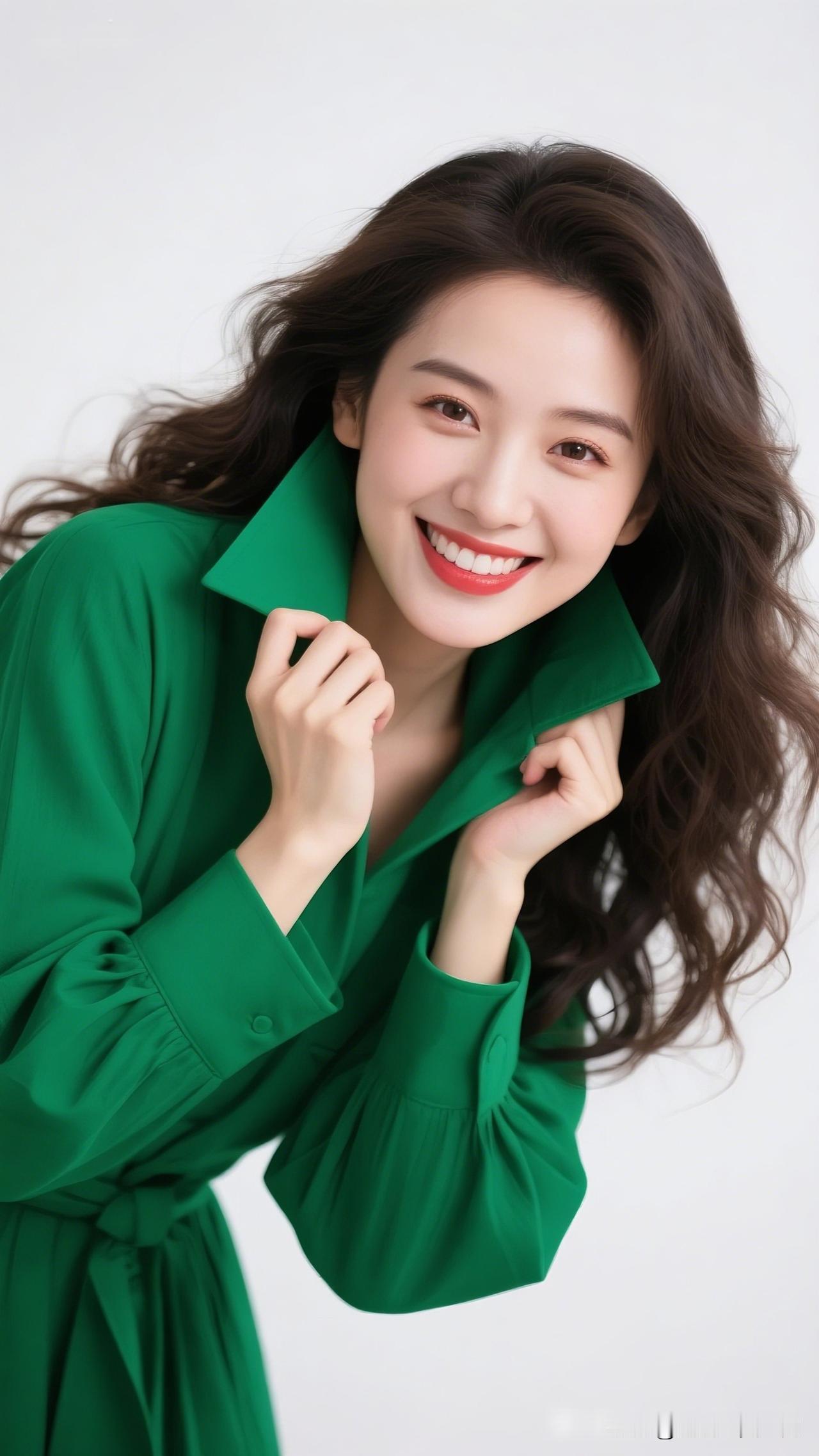 绿衣美人笑，春风满面来。什么样的美人算是东方美人元气满满的一天从绿色开始！🌿